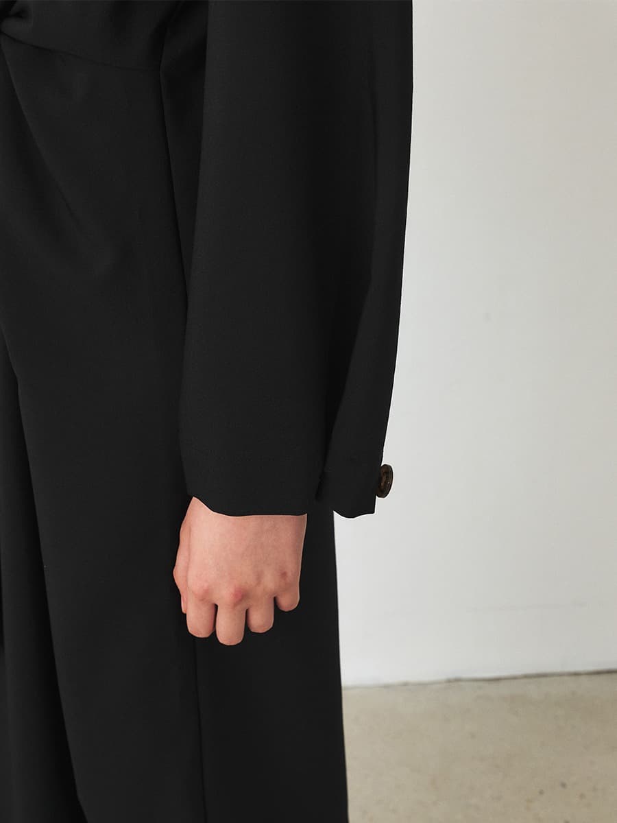 TFF DRAPED TIE DRESS_BLACK — vue 3