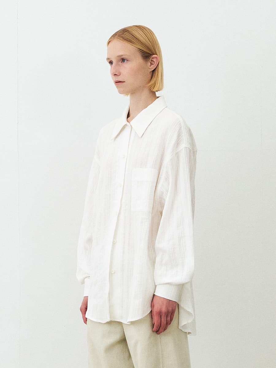 TFF OVERFIT CREASE SHIRT_WHITE — vue 3