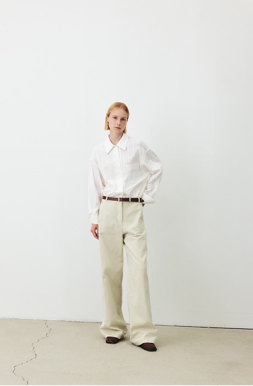 TFF OVERFIT CREASE SHIRT_WHITE — vue 6