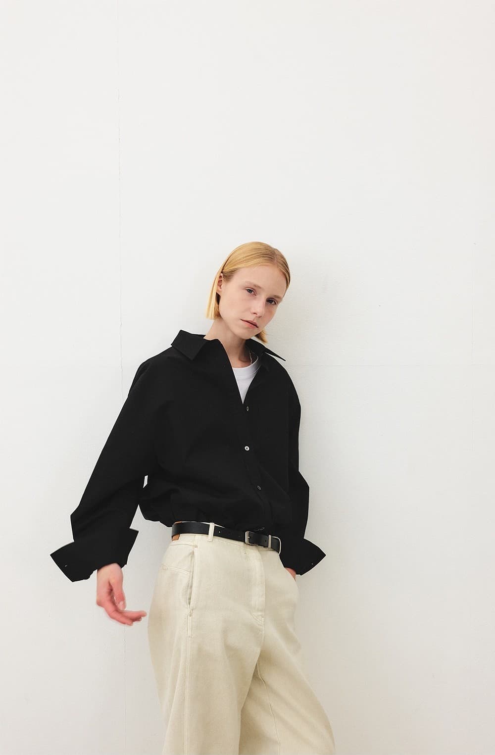 TFF OVER FIT POCKET SHIRT_BLACK — vue 9