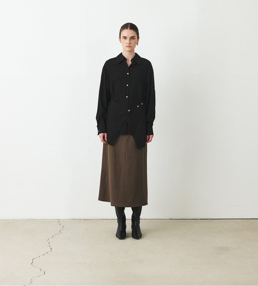 TFF WRAP LAYERED SHIRT_BLACK — vue 5