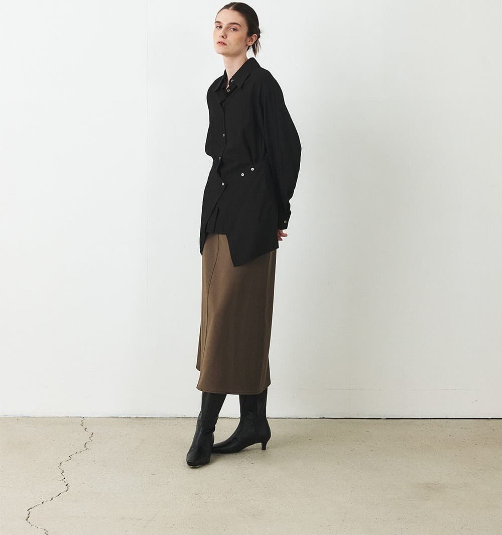 TFF WRAP LAYERED SHIRT_BLACK — vue 11