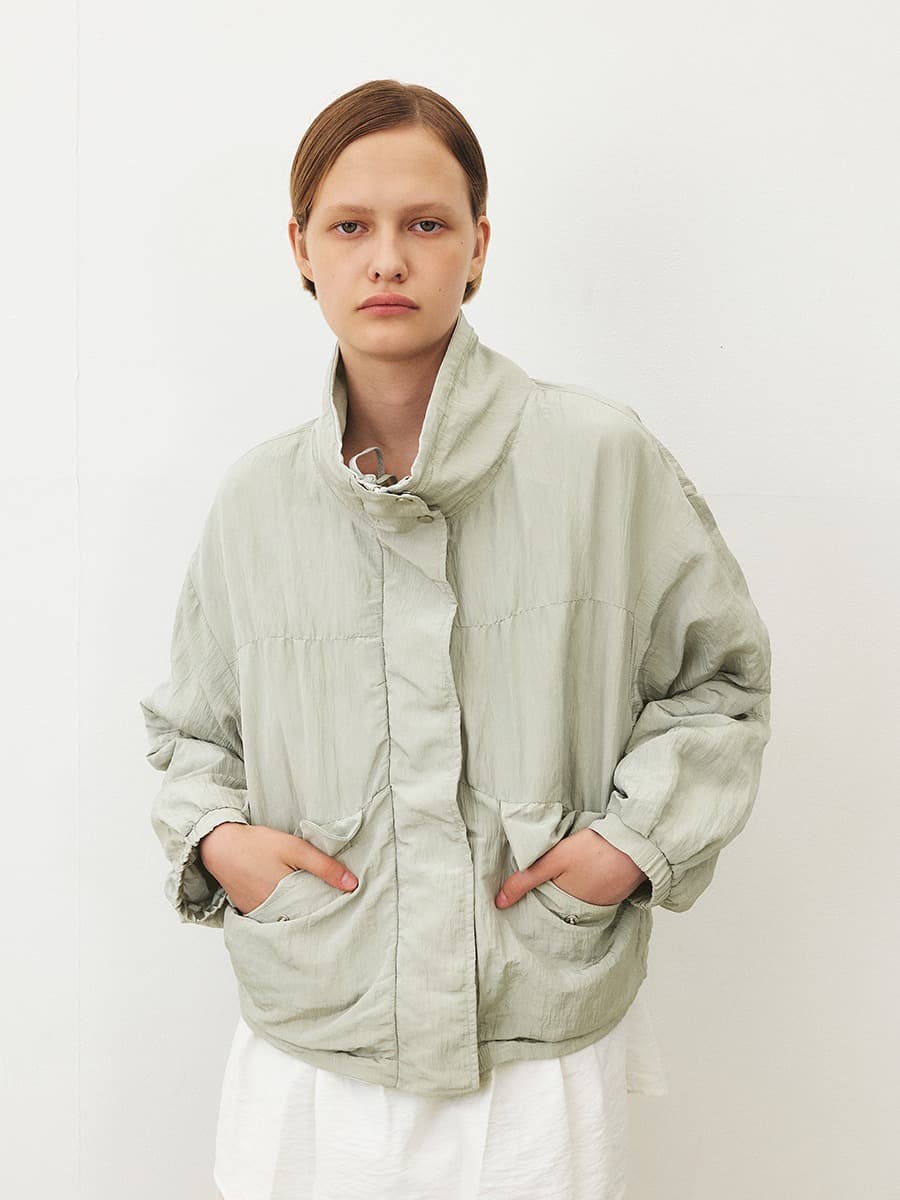 TFF REVERSIBLE SHIRRING JUMPER_MINT — vue 2