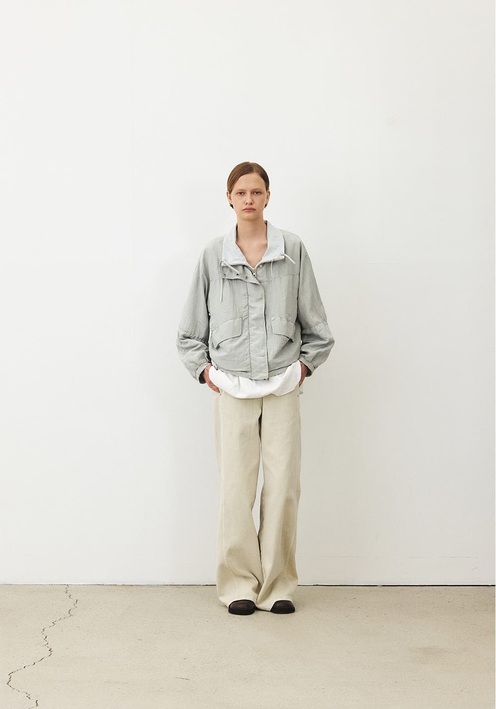 TFF REVERSIBLE SHIRRING JUMPER_MINT — vue 3