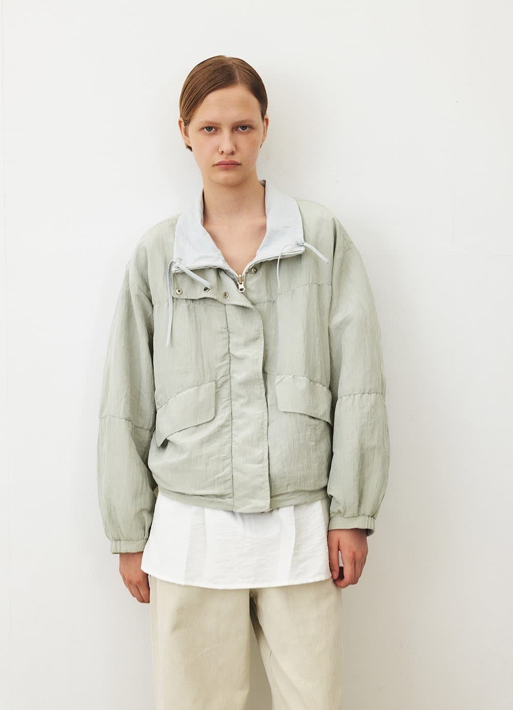 TFF REVERSIBLE SHIRRING JUMPER_MINT — vue 4