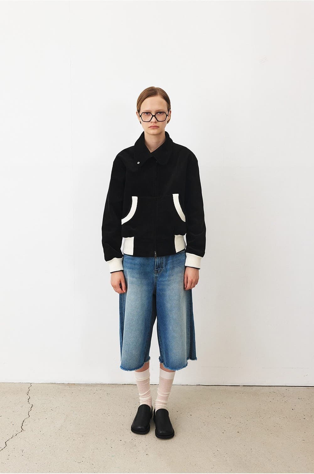 TFF CORDUROY BLOUSON JUMPER_BLACK — vue 6