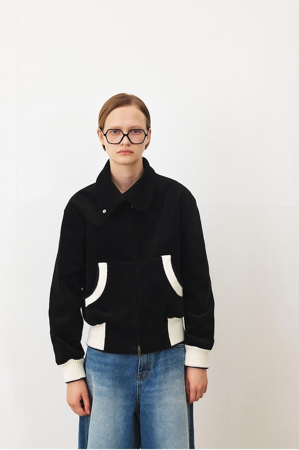 TFF CORDUROY BLOUSON JUMPER_BLACK — vue 7