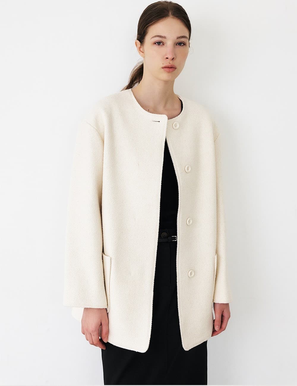 TFF TWEED OVERFIT JACKET_IVORY — vue 9