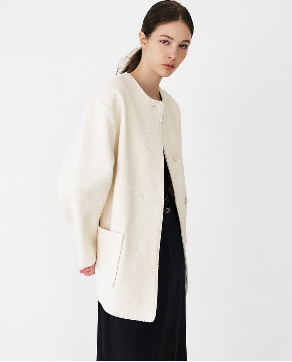 TFF TWEED OVERFIT JACKET_IVORY — vue 10
