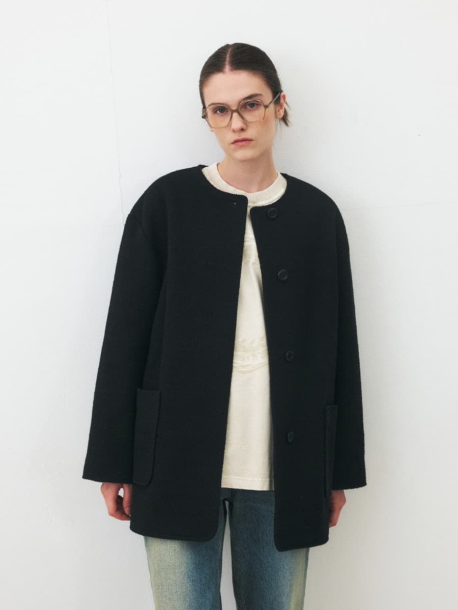TFF TWEED OVERFIT JACKET_BLACK — vue 3