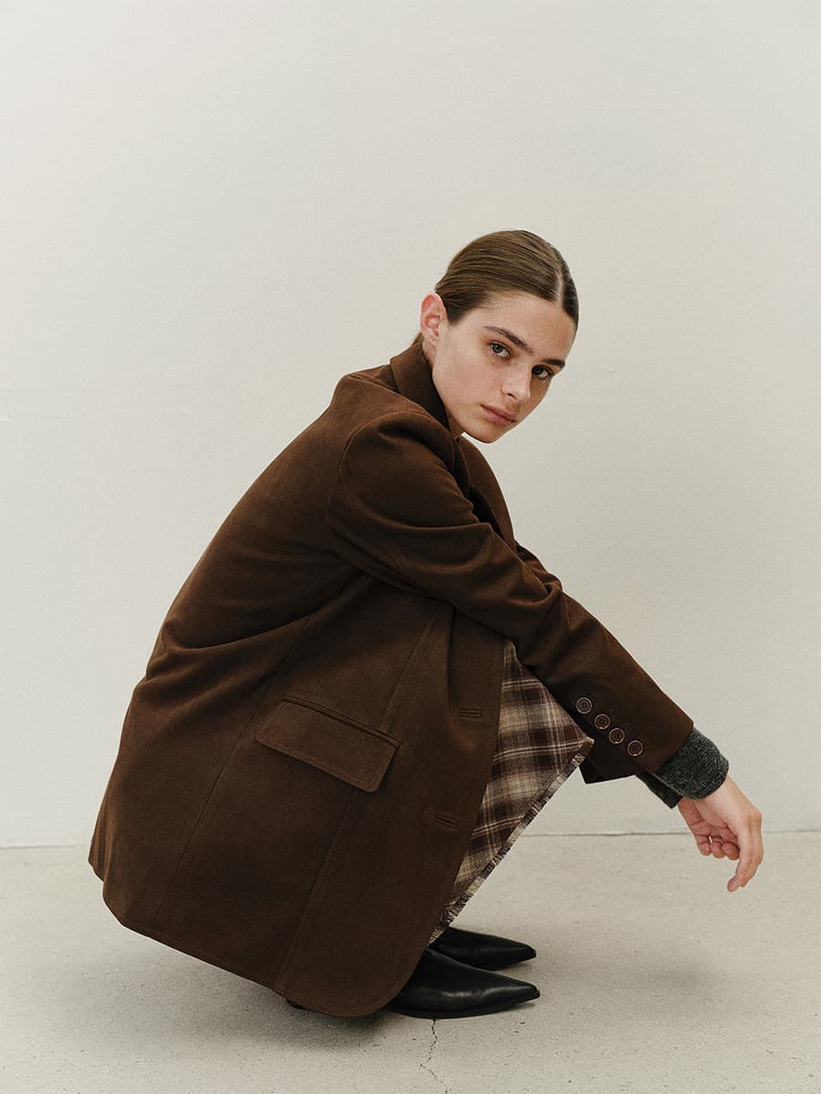 TFF SUEDE OVERFIT JACKET_BROWN — vue 5
