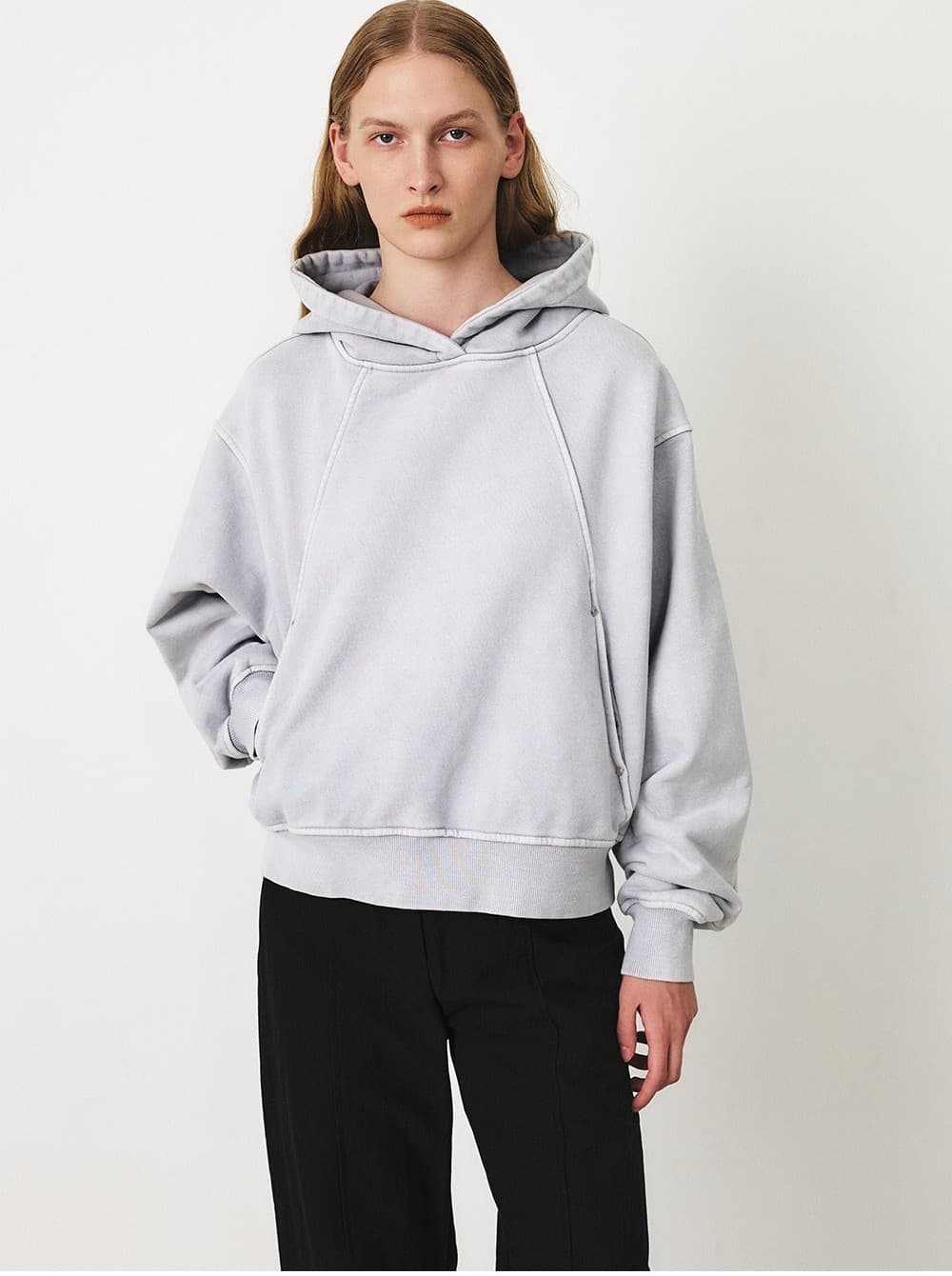 TFF DIVIDED DYEING RIVET HOODIE_LAVENDER — vue 8