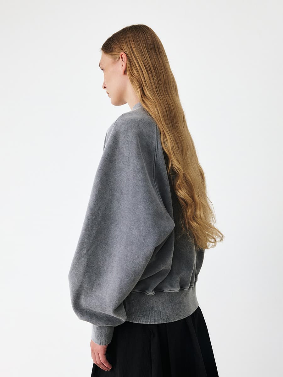 TFF PARIS PIGMENT SWEATSHIRT_CHARCOAL — vue 4