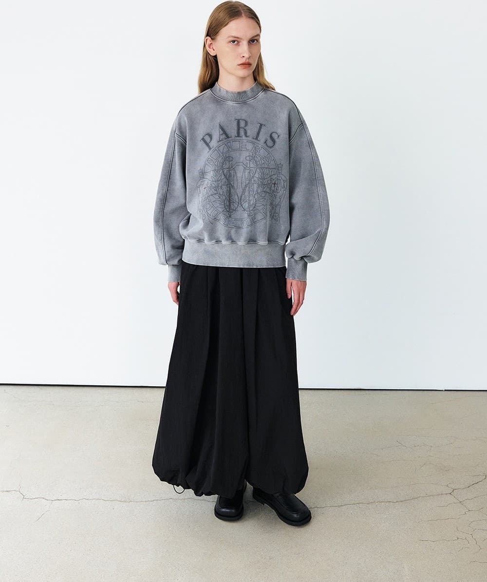 TFF PARIS PIGMENT SWEATSHIRT_CHARCOAL — vue 6