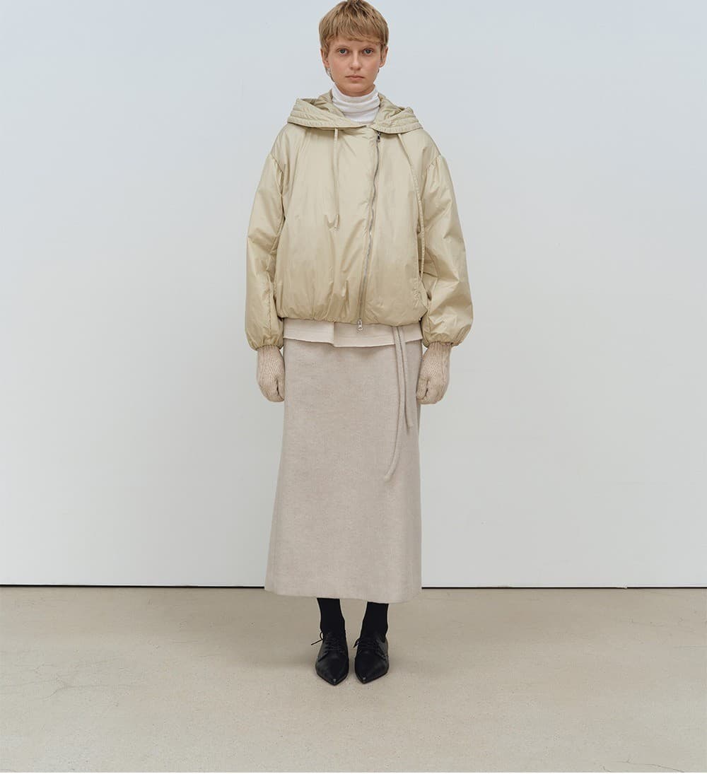 TFF SHIRRING VOLUME BOMBER_BEIGE — vue 5