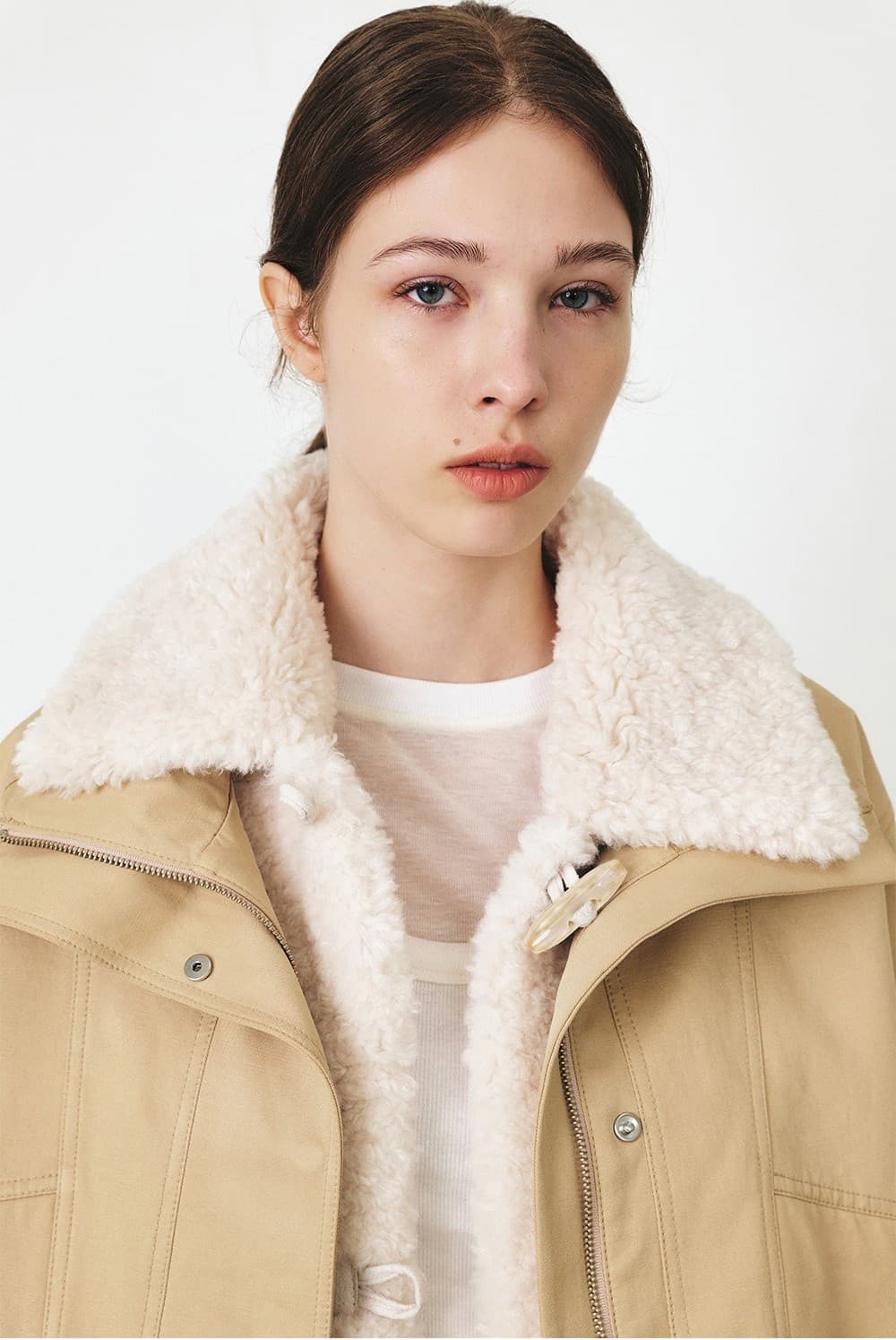 TFF DIVIDED FUR LAYER BOMBER_Y-BEIGE — vue 6