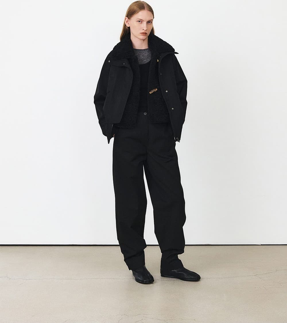 TFF DIVIDED FUR LAYER BOMBER_BLACK — vue 6