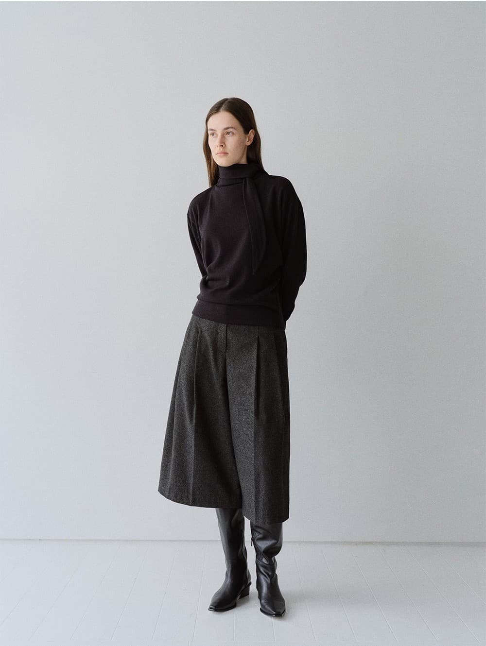 TFW WOOL MUFFLER TOP_BLACK — vue 6