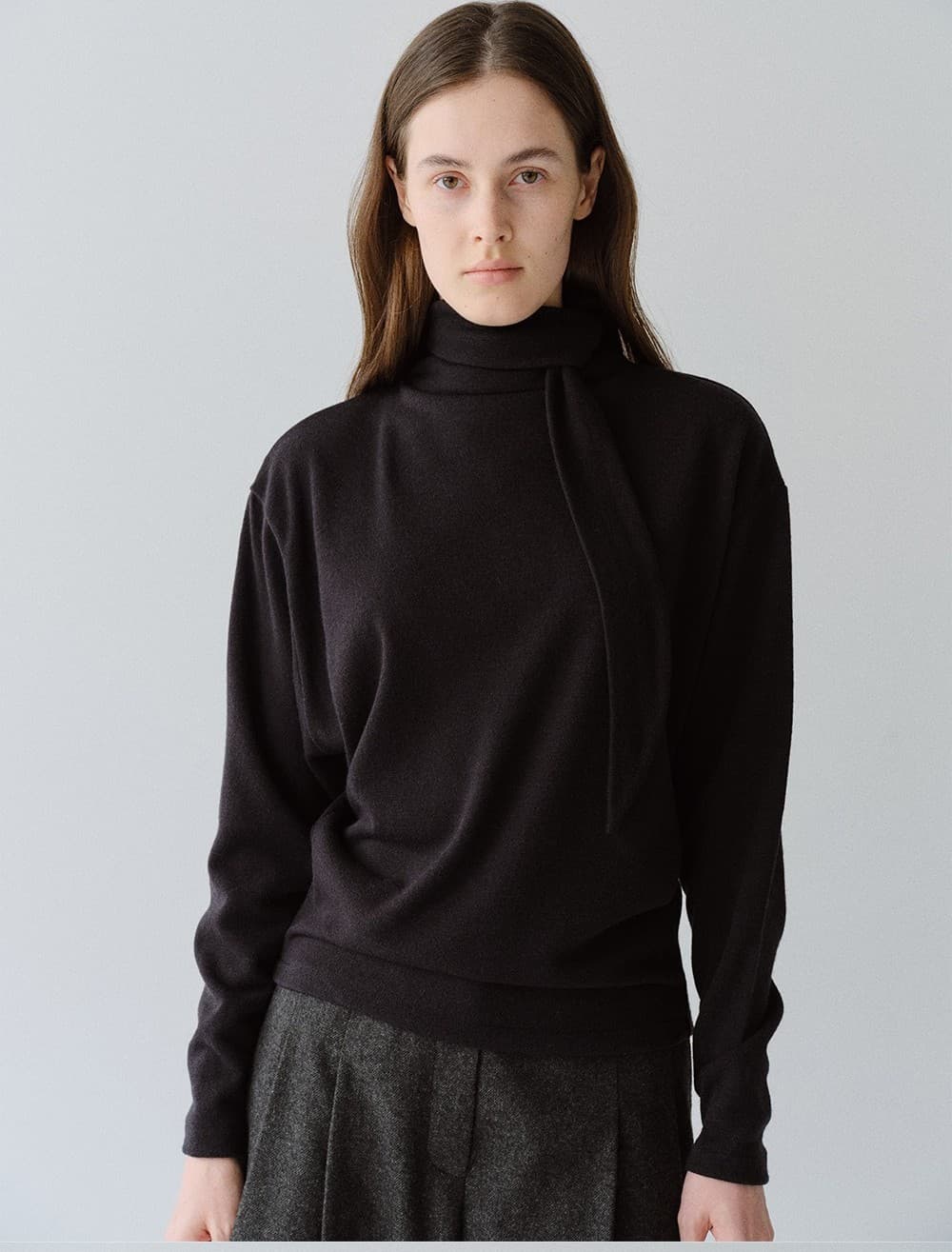 TFW WOOL MUFFLER TOP_BLACK — vue 9