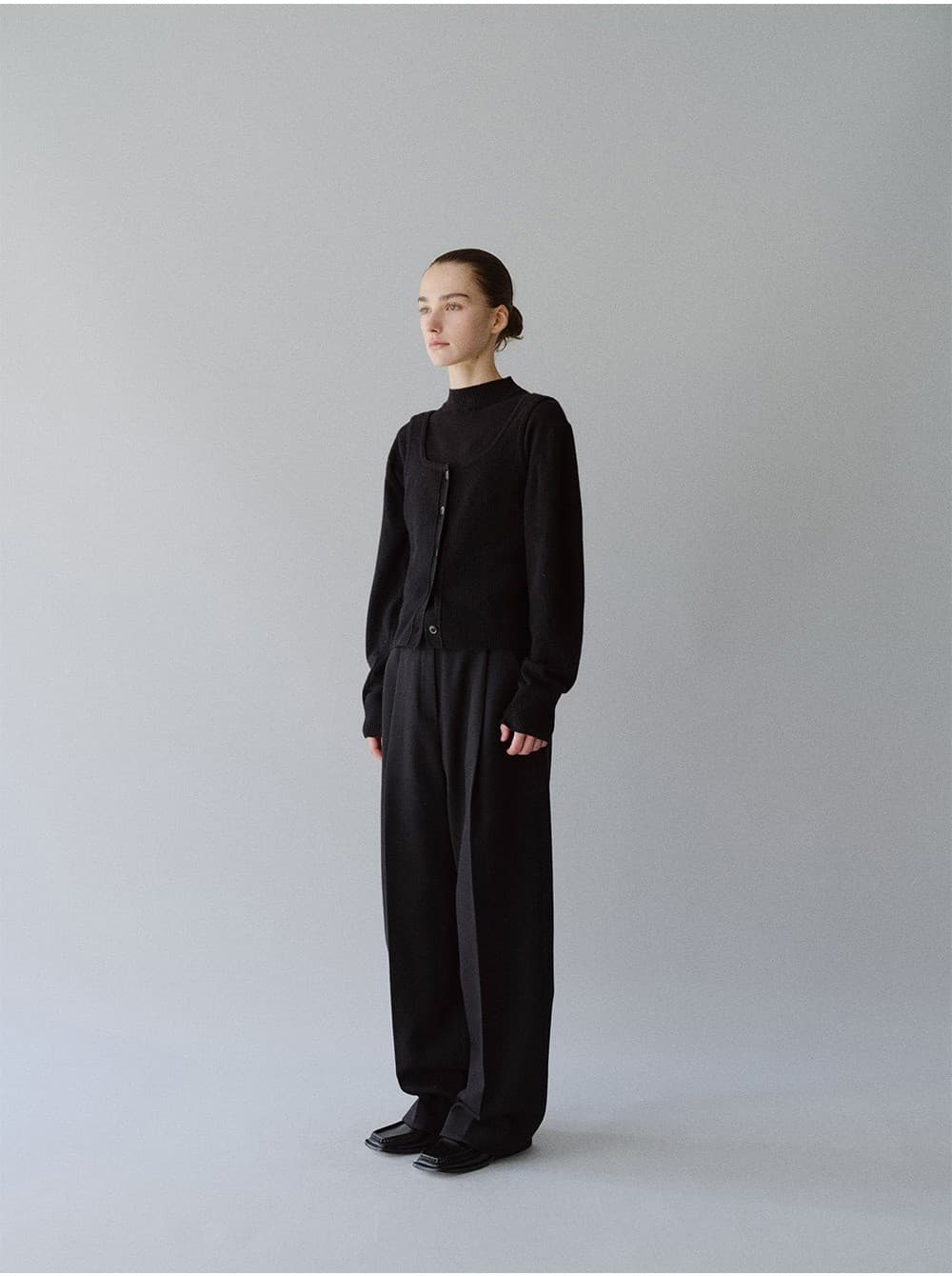 TFW BUSTIER SET-UP KNIT TOP_BLACK — vue 7