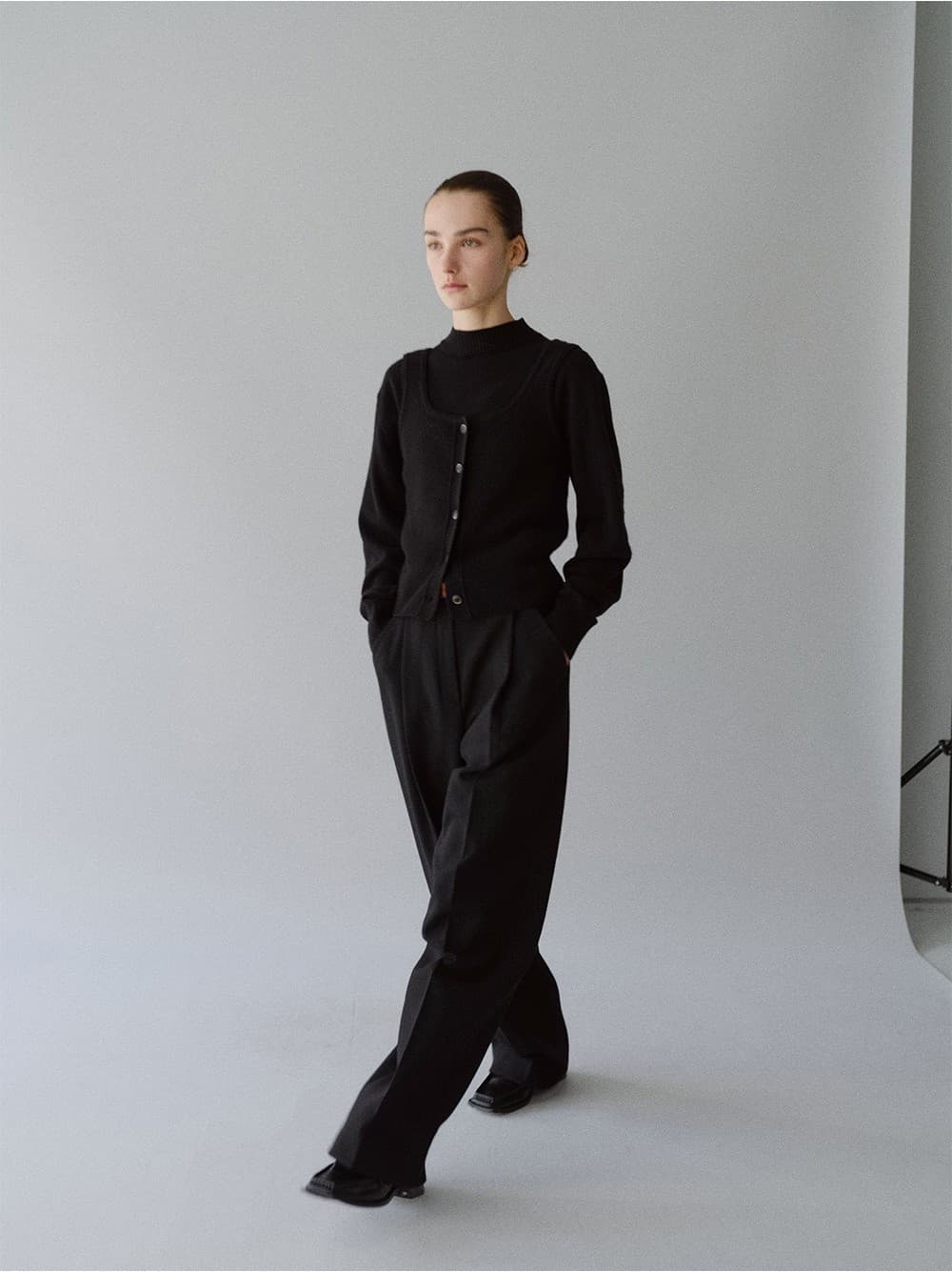 TFW BUSTIER SET-UP KNIT TOP_BLACK — vue 10