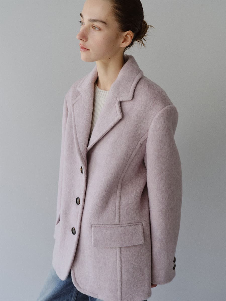 TFW 3BUTTON MELANGE WOOL BLAZER_LAVENDER — vue 4