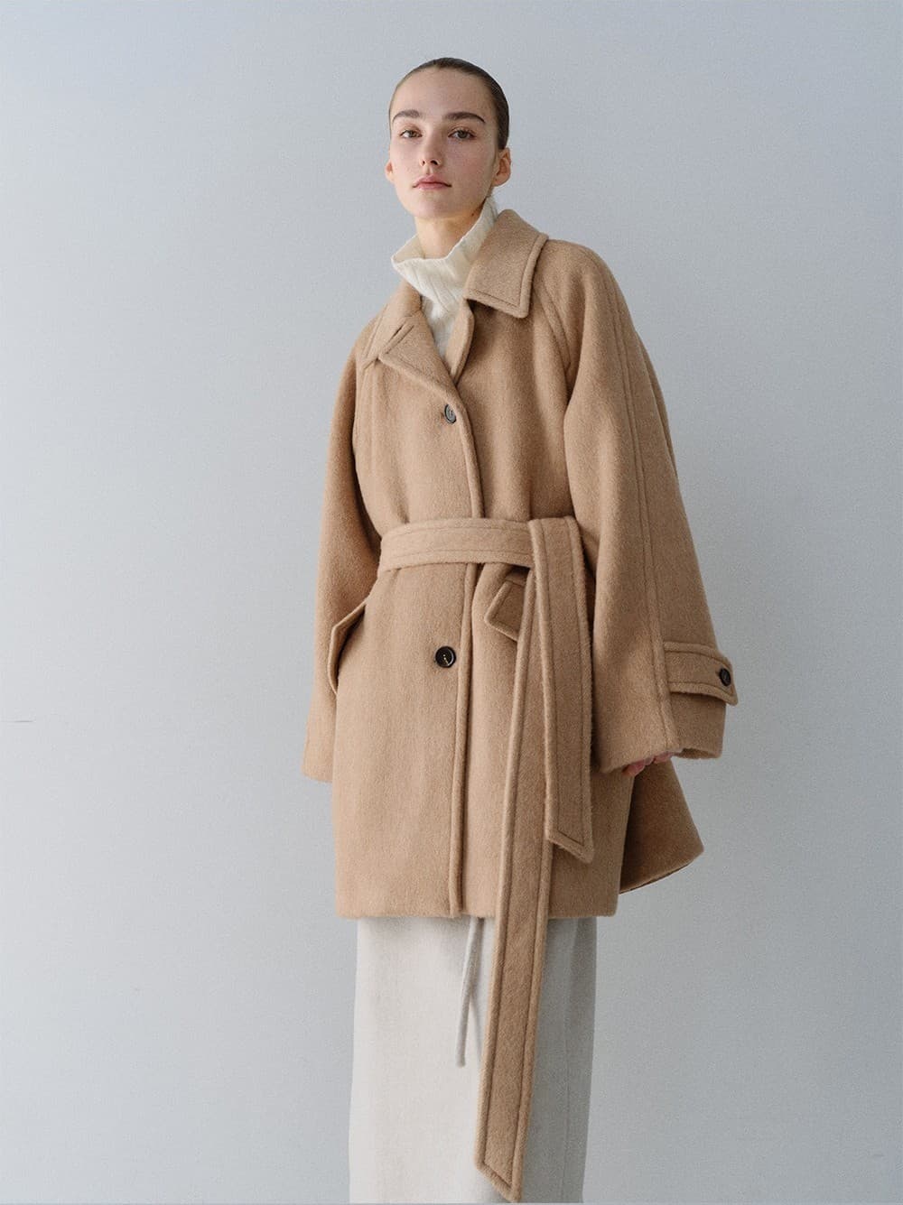 TFW RABBIT HAIR 3BUTTON HALF COAT_CAMEL — vue 10