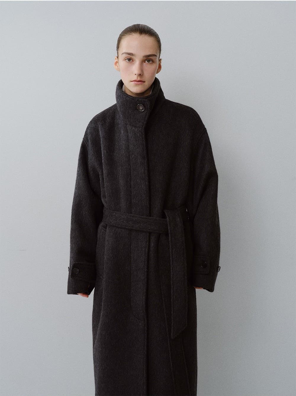 TFW YAK WOOL HIGH NECK COAT_CHARCOAL — vue 7