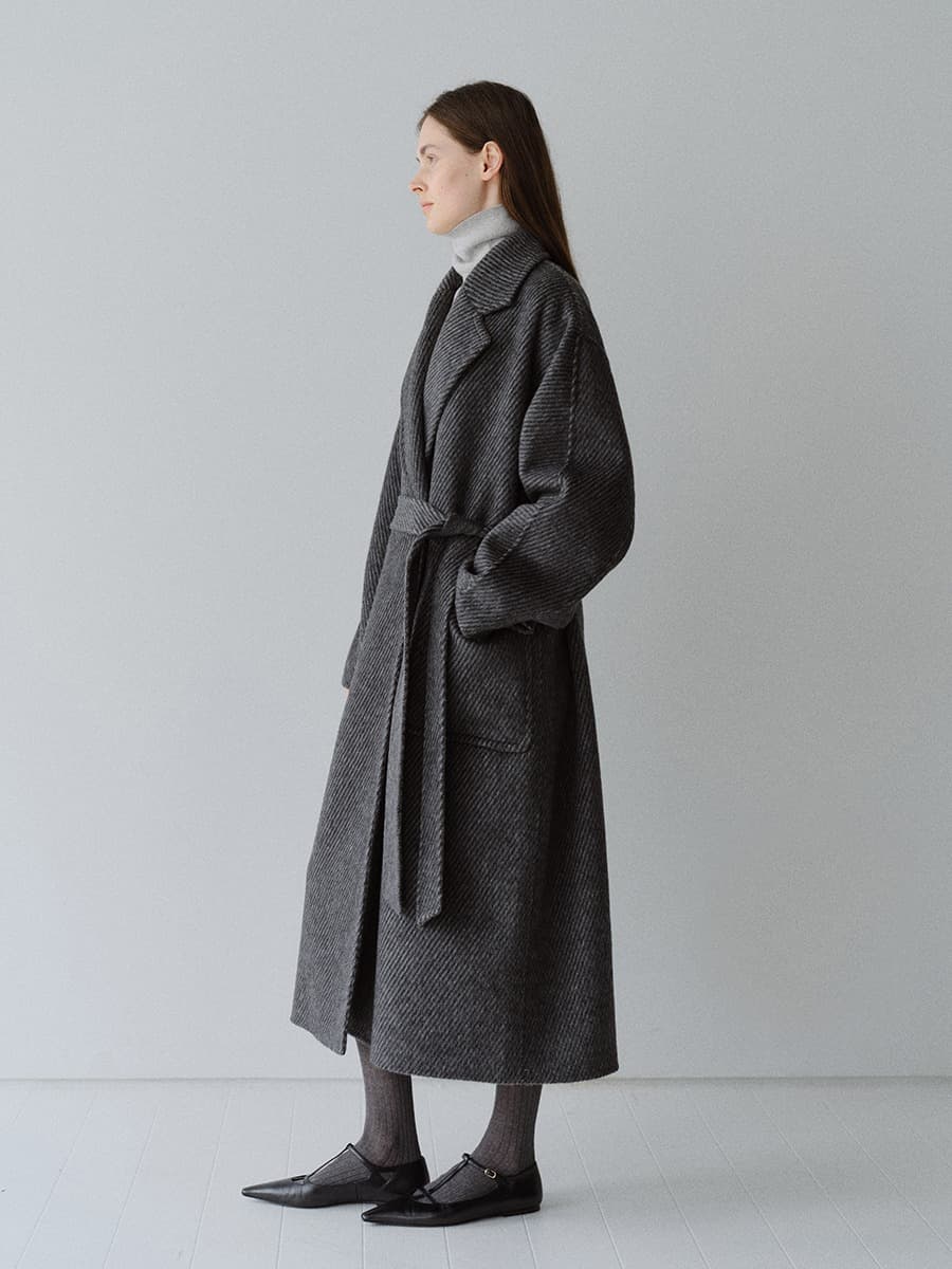 TFF ALPACA LARGO COAT_GREY TWILL — vue 2