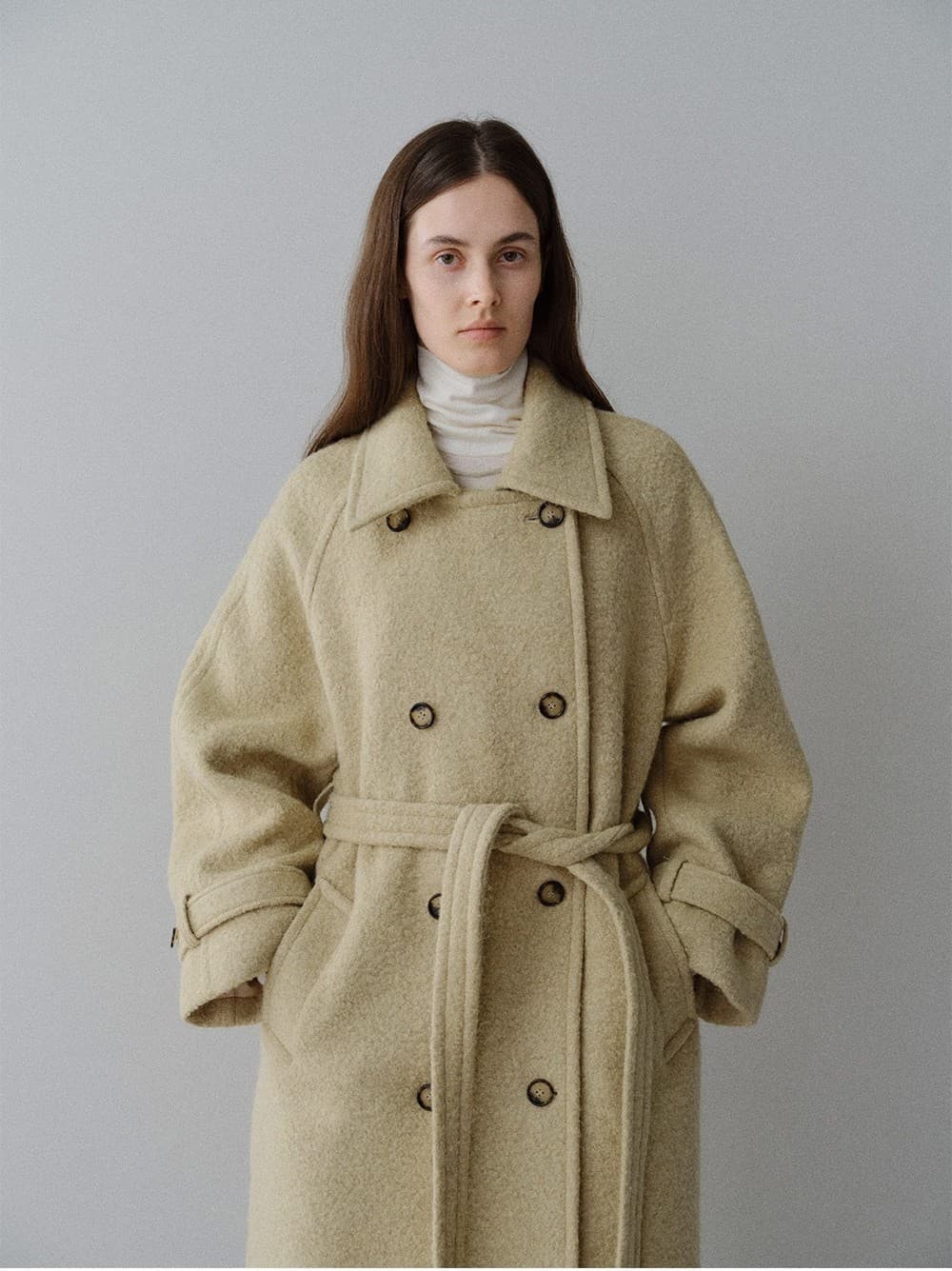 TFW SURI ALPACA BOUCLE DOUBLE COAT_BEIGE — vue 6