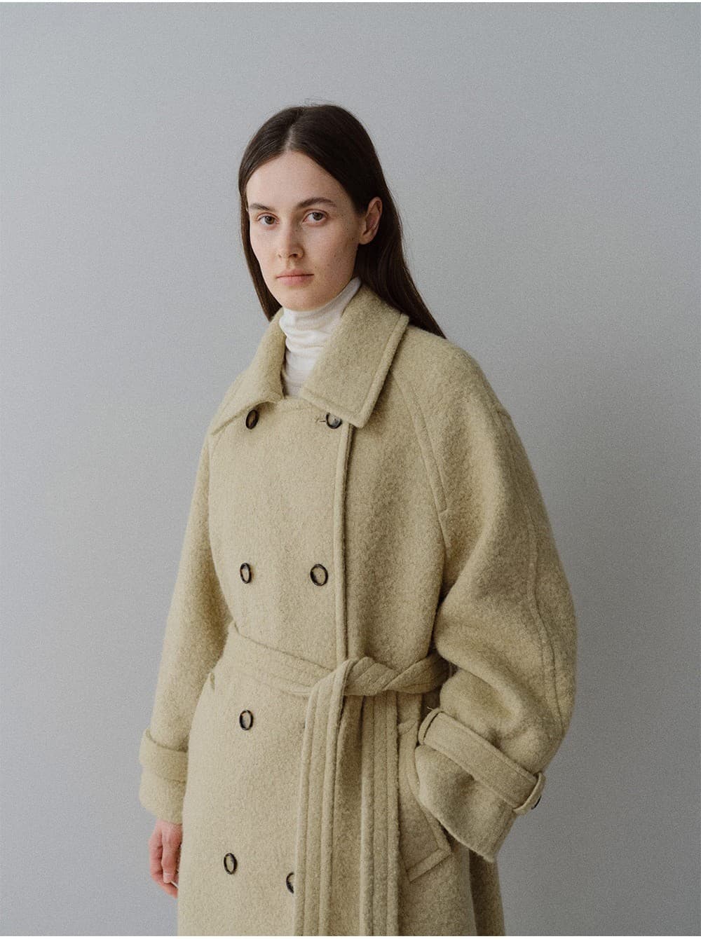 TFW SURI ALPACA BOUCLE DOUBLE COAT_BEIGE — vue 8