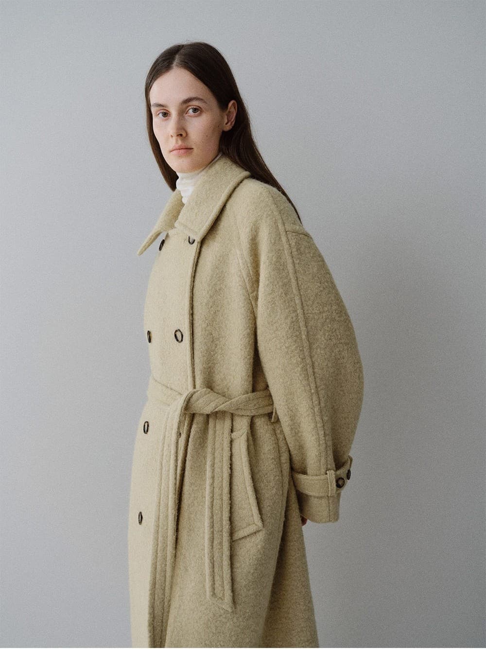 TFW SURI ALPACA BOUCLE DOUBLE COAT_BEIGE — vue 9
