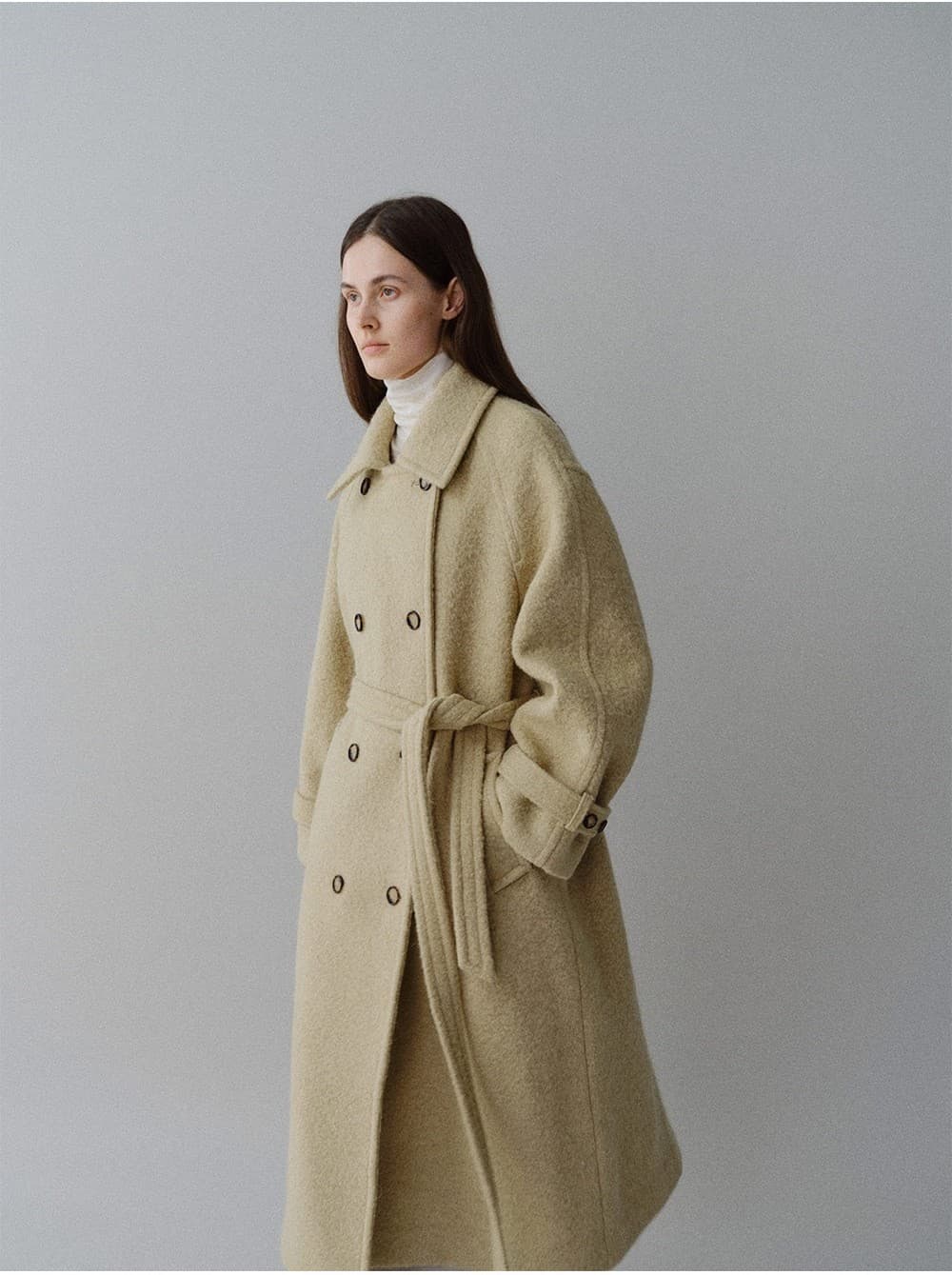 TFW SURI ALPACA BOUCLE DOUBLE COAT_BEIGE — vue 10