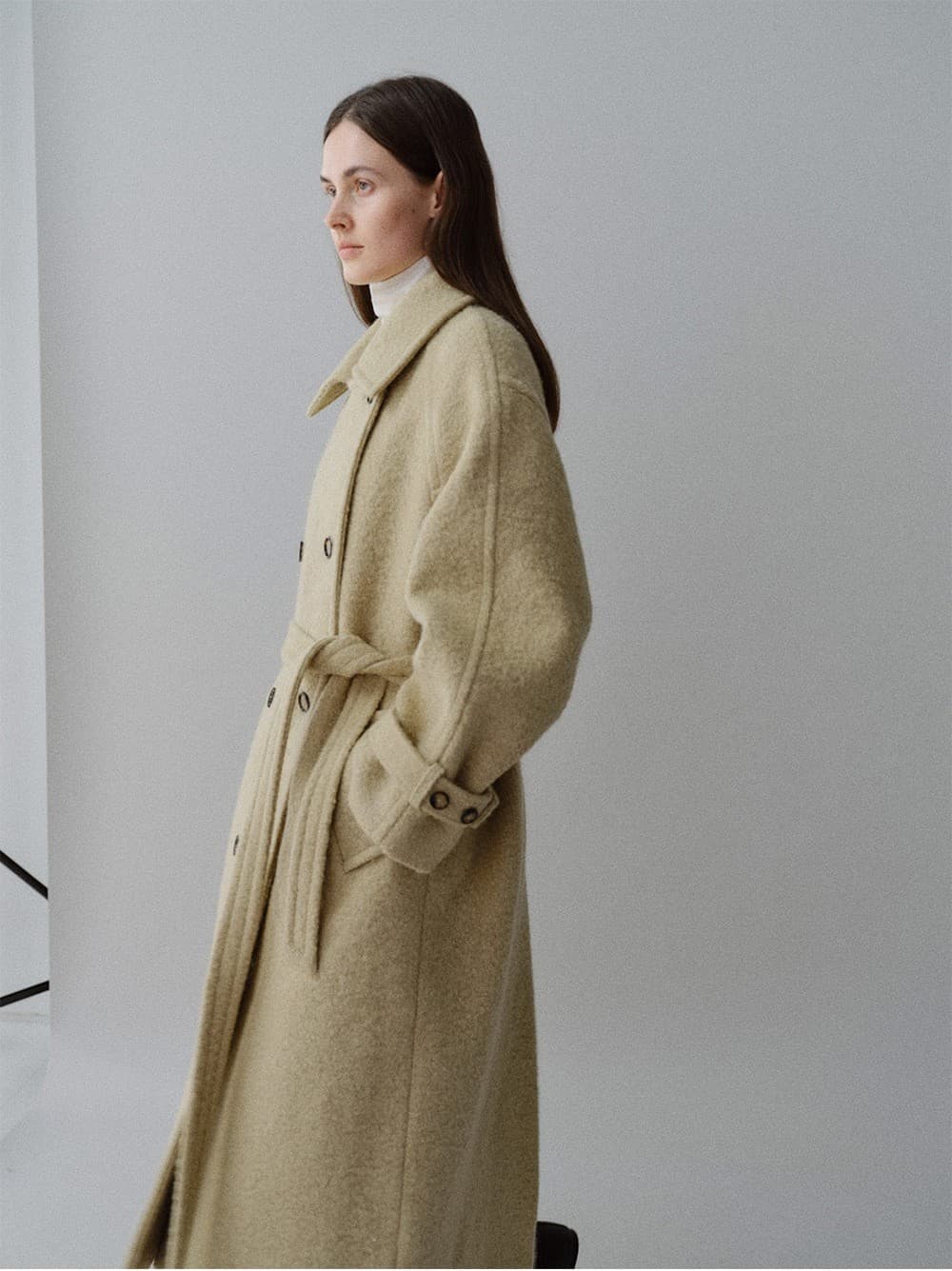 TFW SURI ALPACA BOUCLE DOUBLE COAT_BEIGE — vue 11