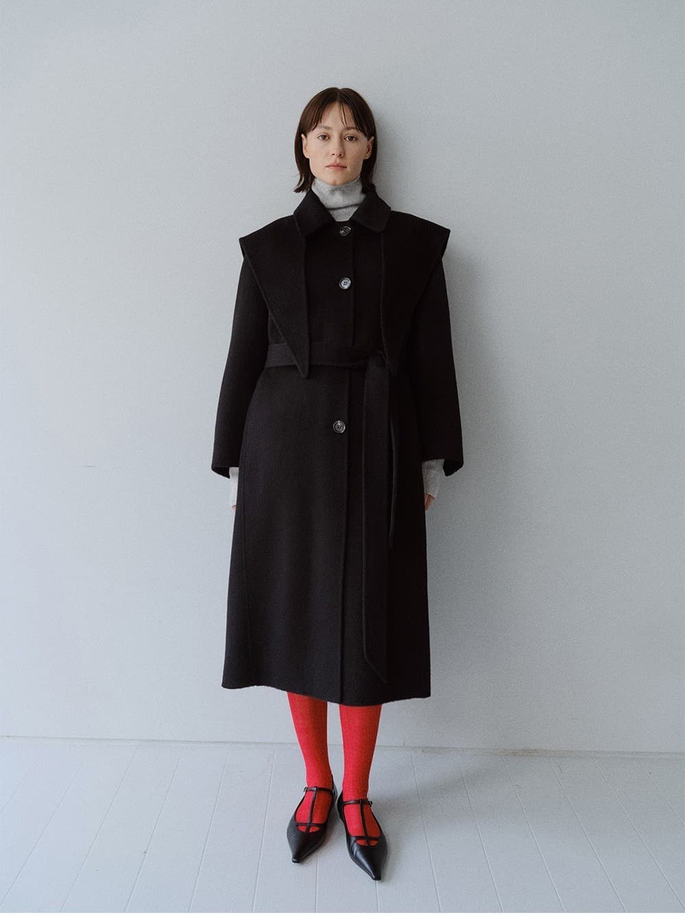 TFF PREMIUM WOOL SINGLE HOODED COAT_BLACK — vue 8