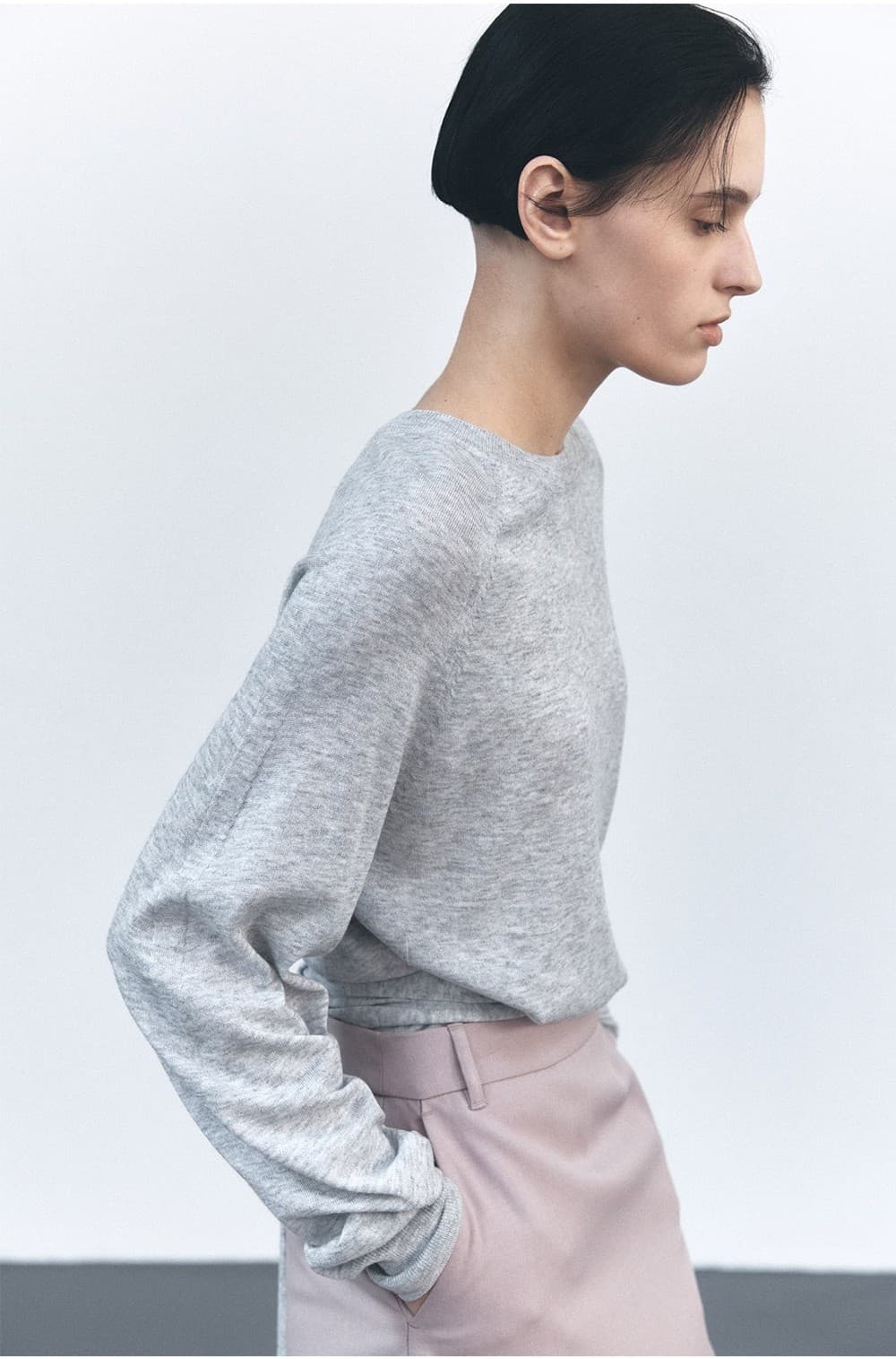 TVS SEMI A-LINE MIDI SKIRT_OLD PINK — vue 11