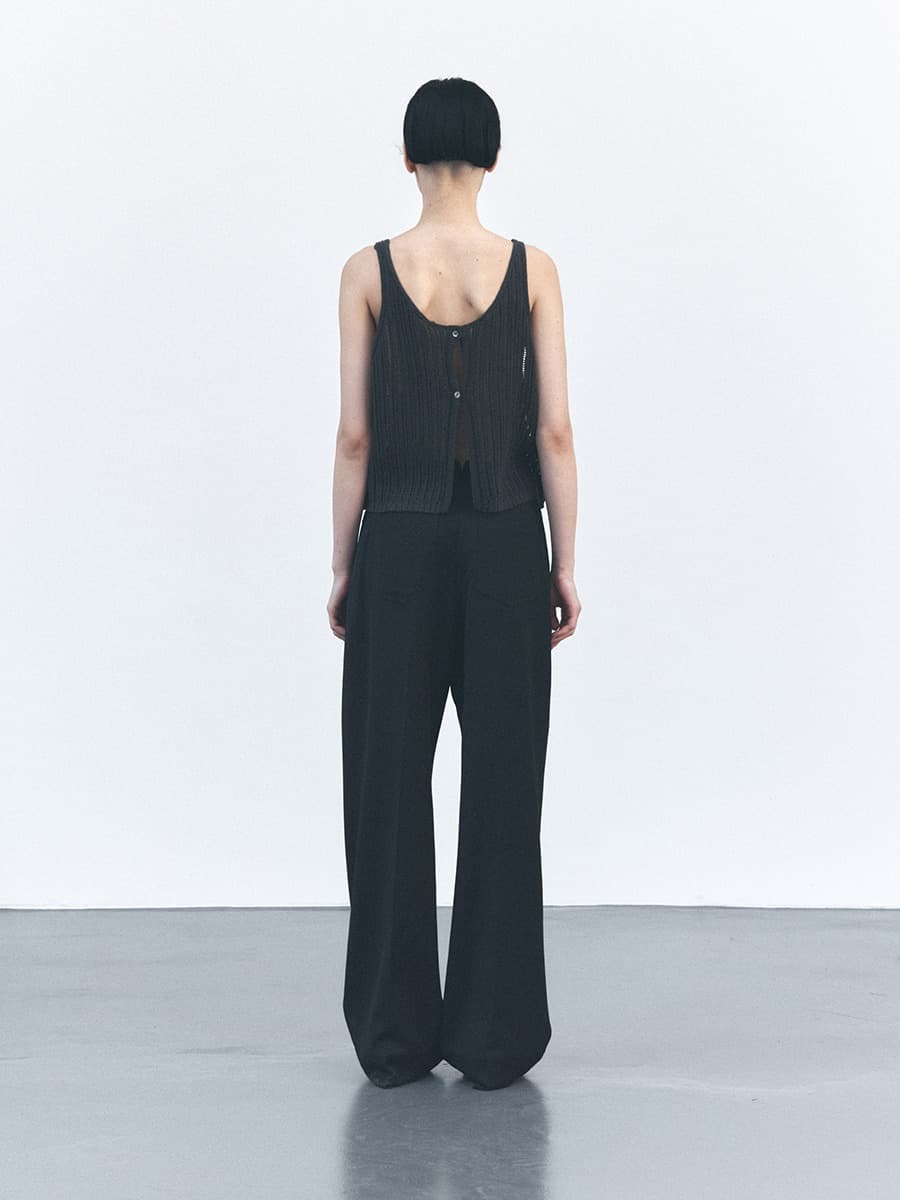 TVS WOOL DIVIDED WIDE PANTS_BLACK — vue 3