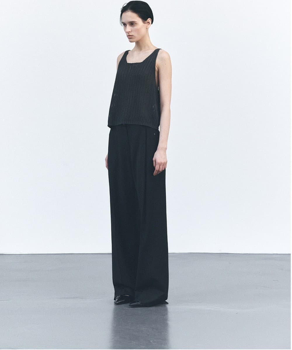 TVS WOOL DIVIDED WIDE PANTS_BLACK — vue 11