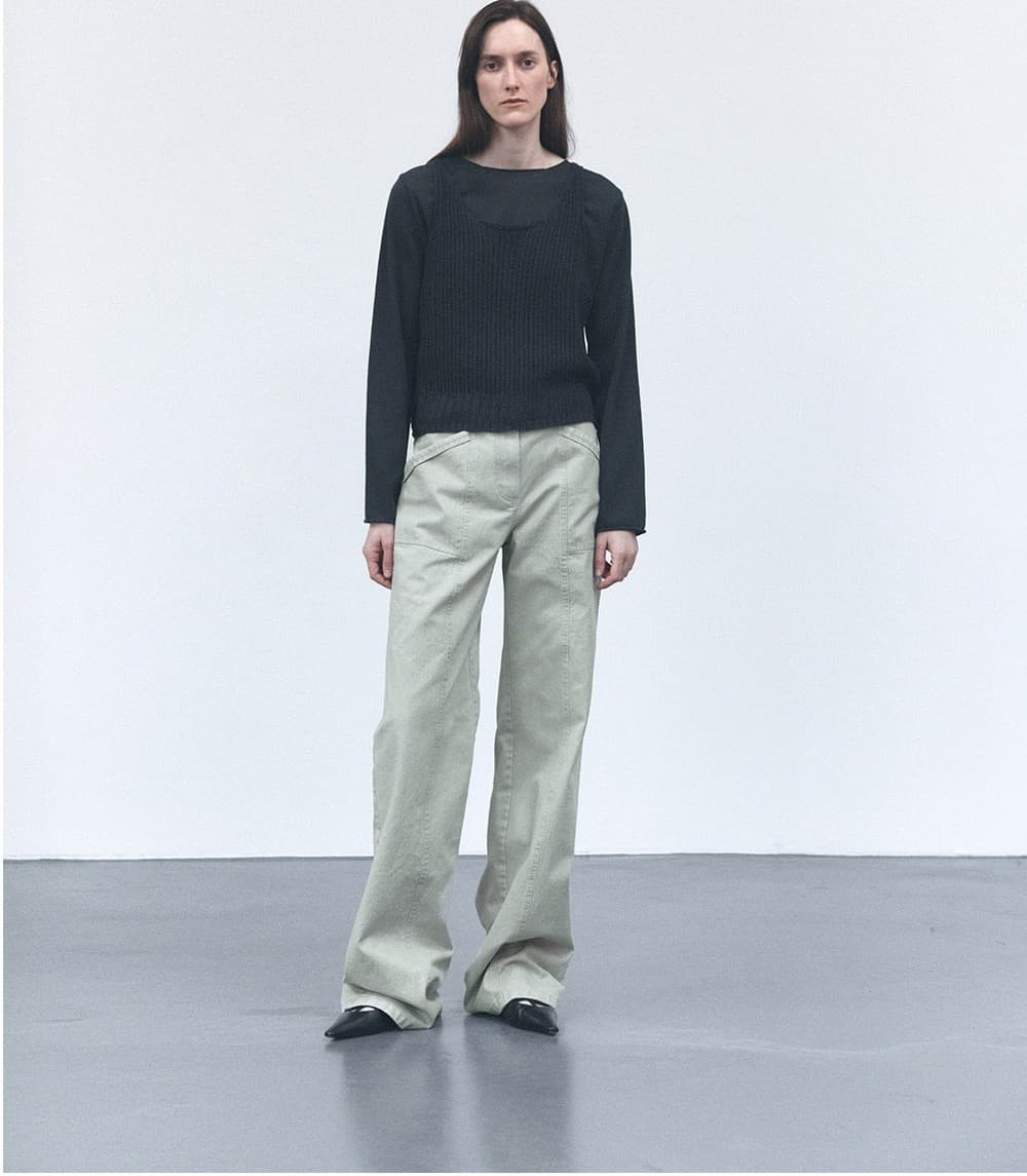 TVS RIVET WASHING PANTS_MINT — vue 8