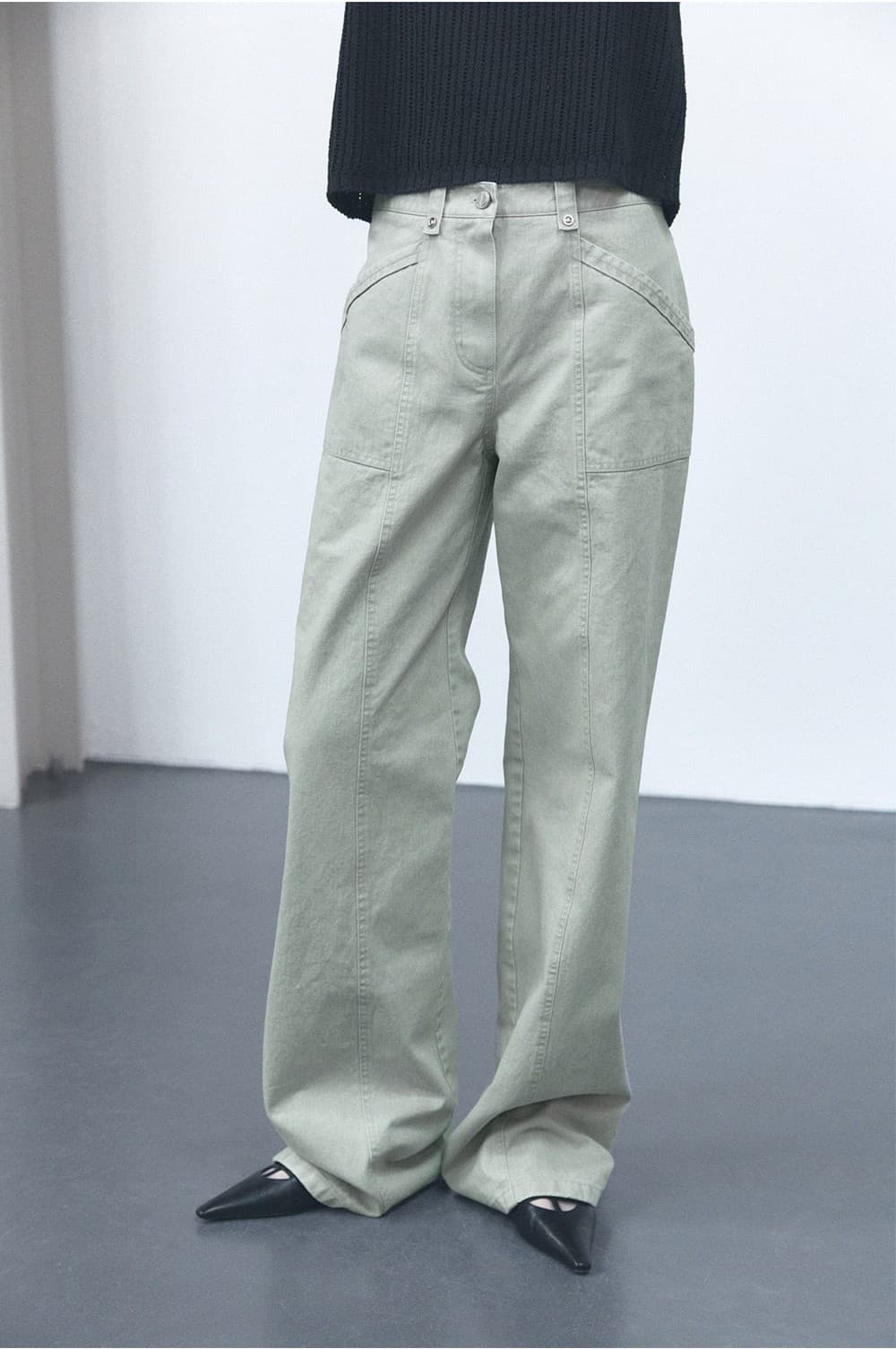 TVS RIVET WASHING PANTS_MINT — vue 11