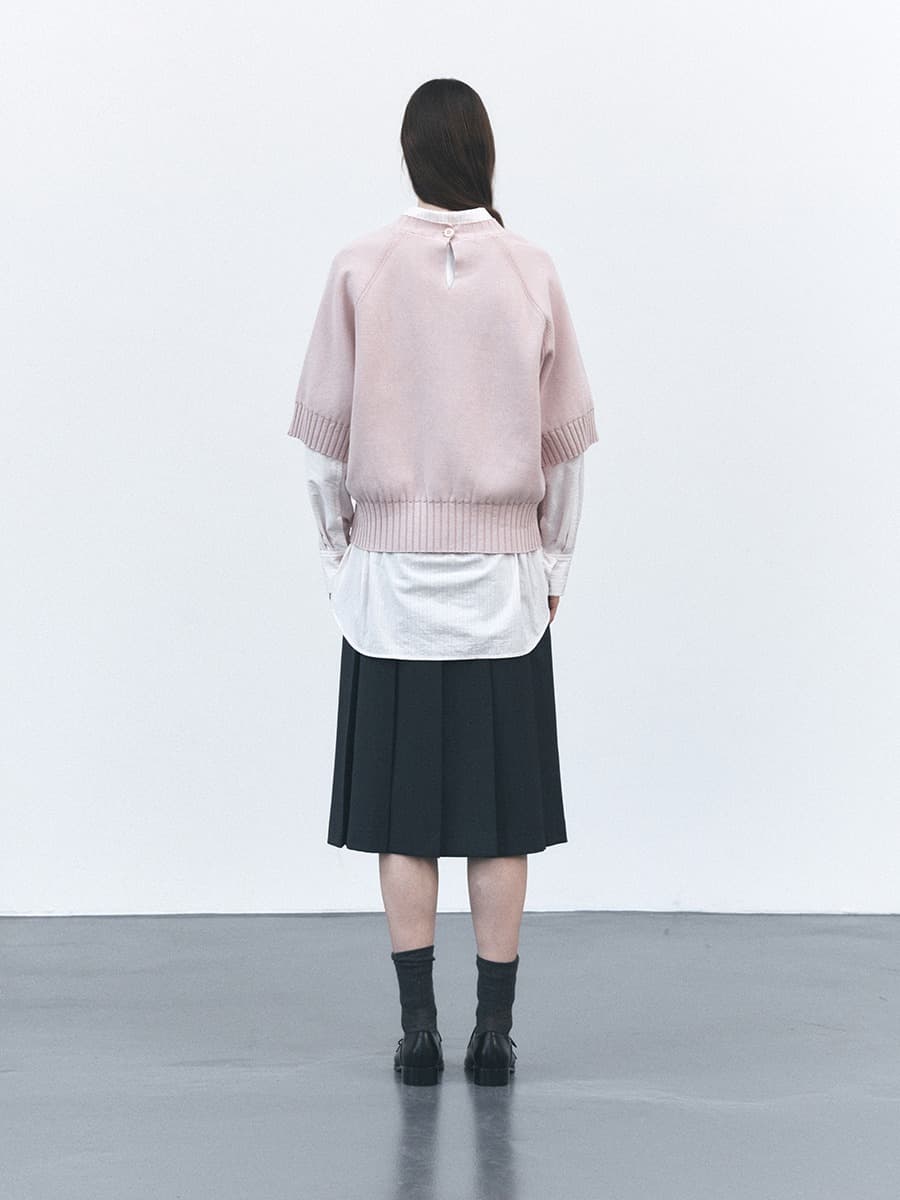 TVS COTTON ROUND NECK KNIT TOP_PINK — vue 3