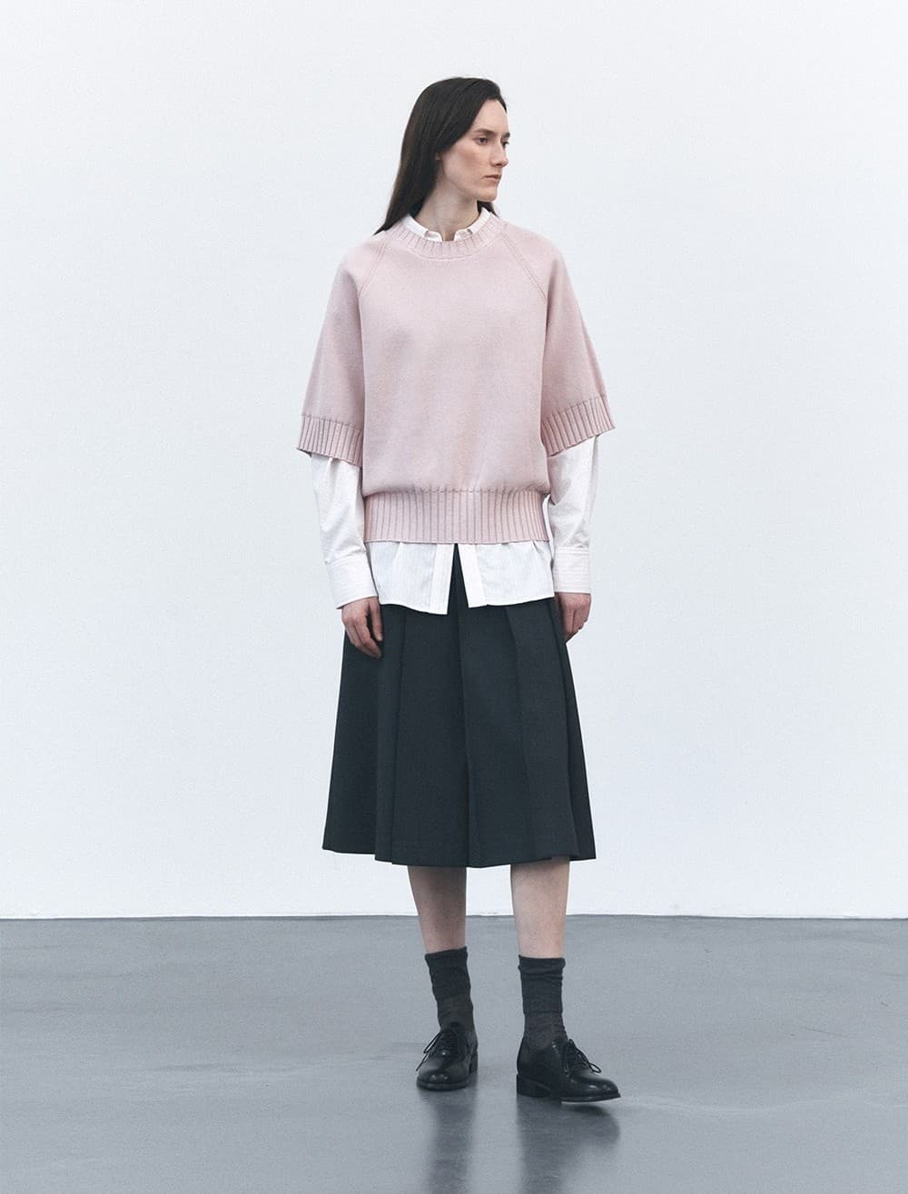 TVS COTTON ROUND NECK KNIT TOP_PINK — vue 9