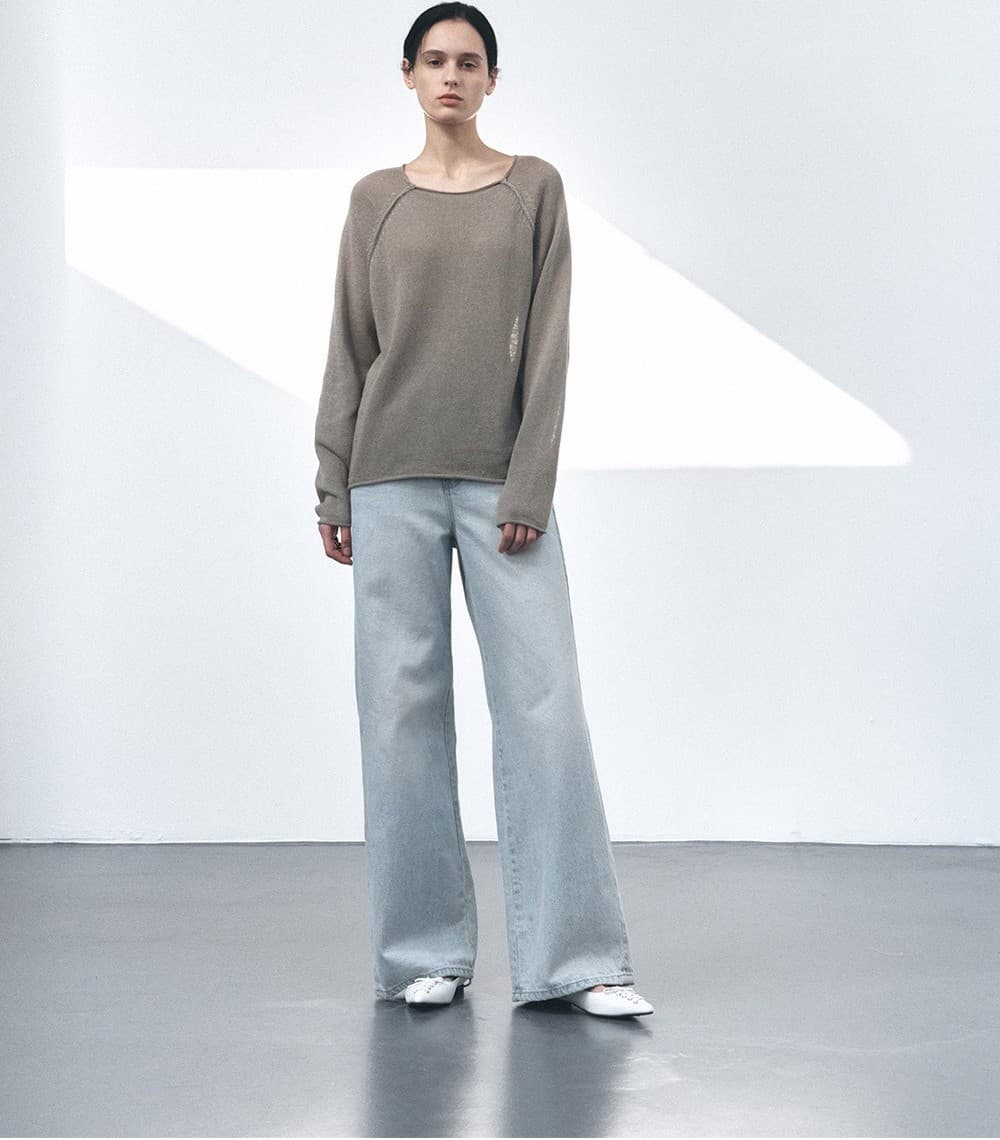 TVS LOOSE FIT KNIT TOP_KHAKI — vue 7