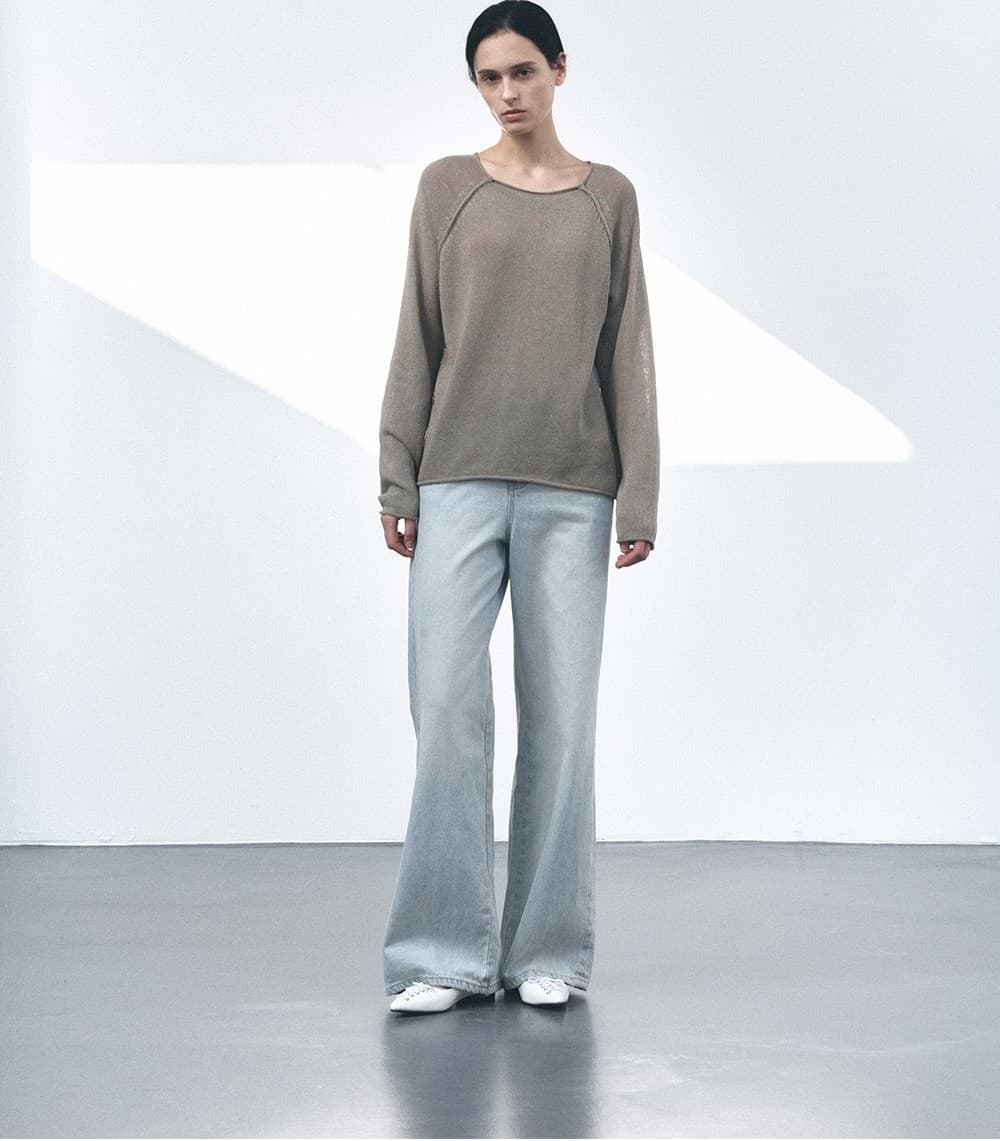 TVS LOOSE FIT KNIT TOP_KHAKI — vue 11
