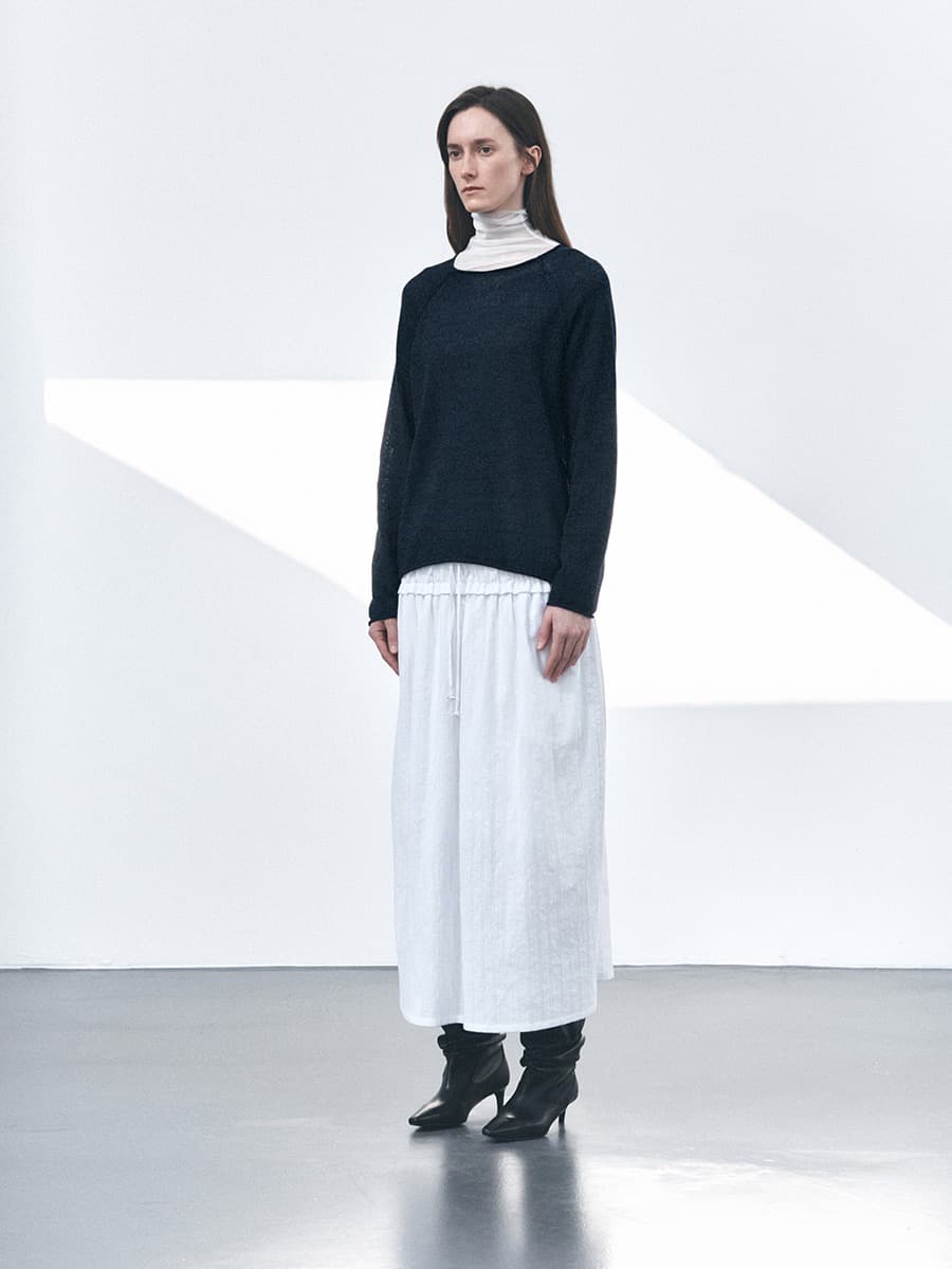 TVS LOOSE FIT KNIT TOP_D-NAVY — vue 3