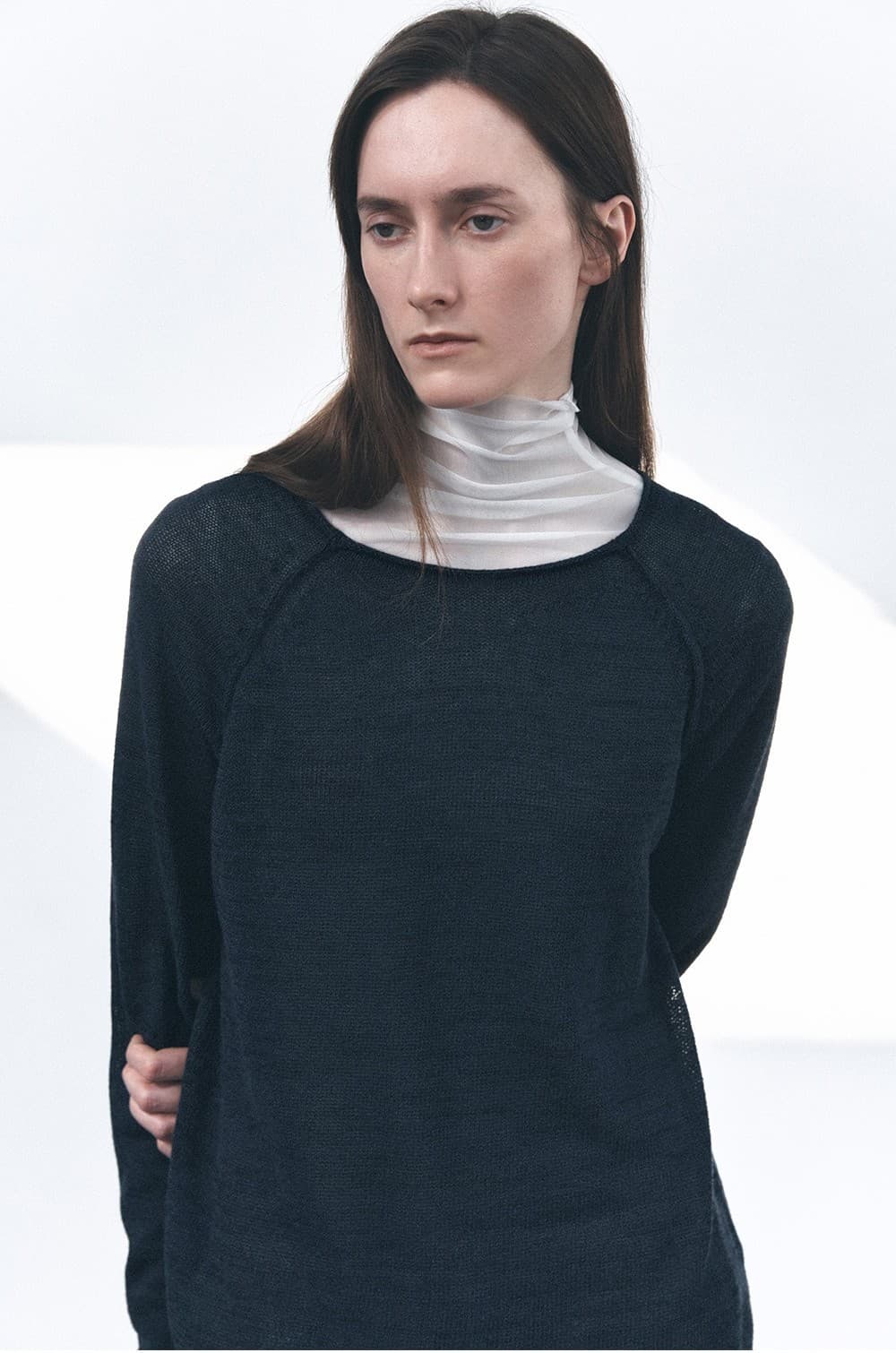 TVS LOOSE FIT KNIT TOP_D-NAVY — vue 8