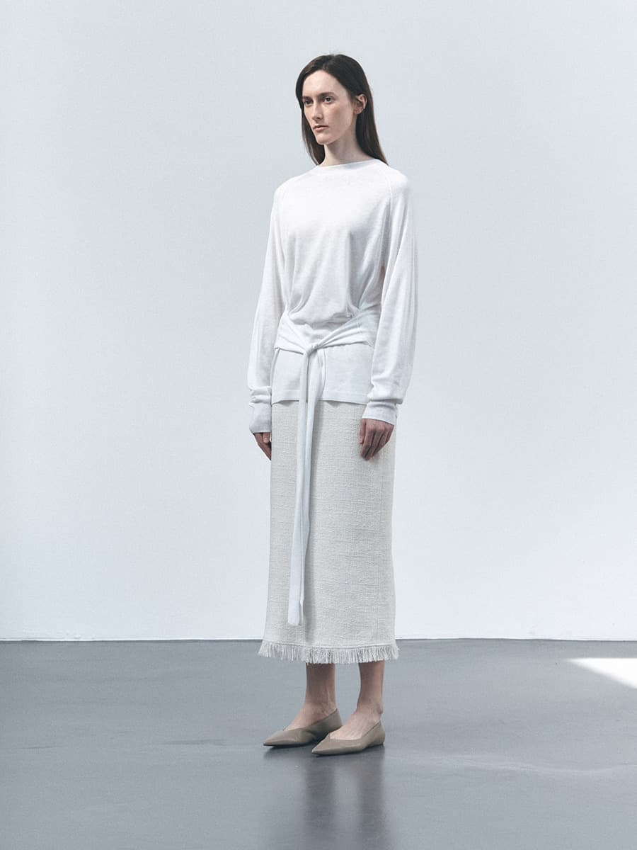 TVS TIE WRAP KNIT TOP_IVORY — vue 2