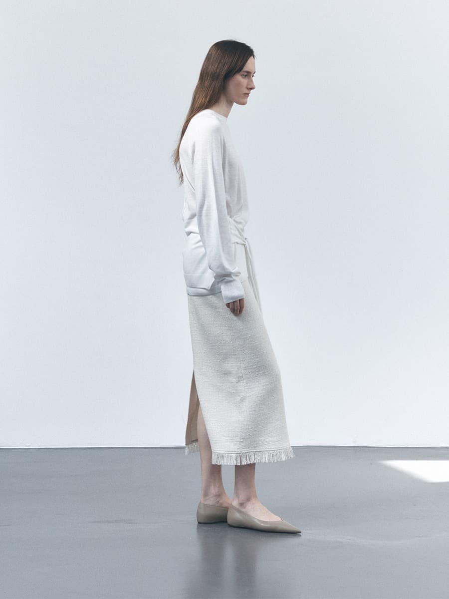 TVS TIE WRAP KNIT TOP_IVORY — vue 3