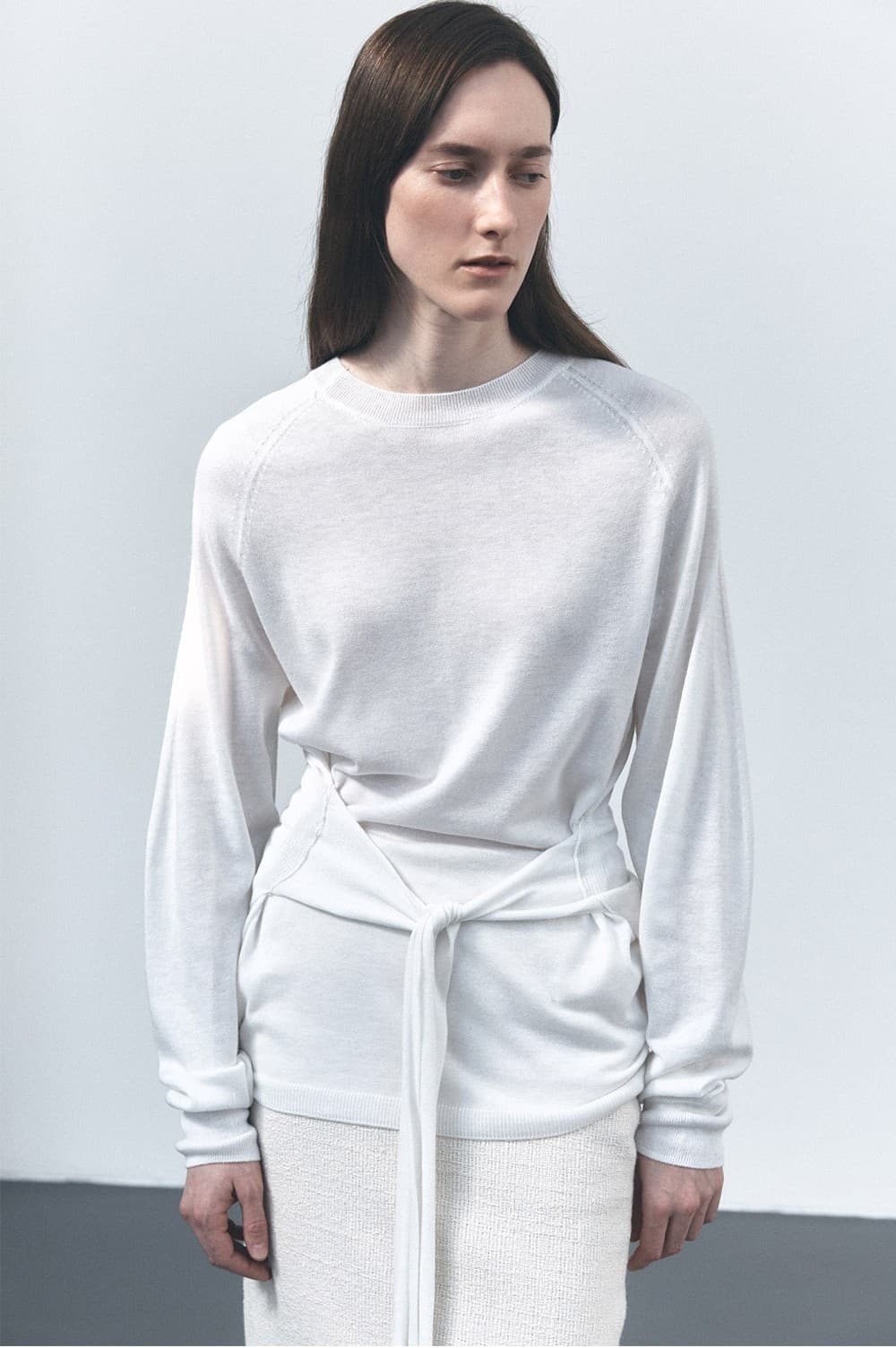 TVS TIE WRAP KNIT TOP_IVORY — vue 7