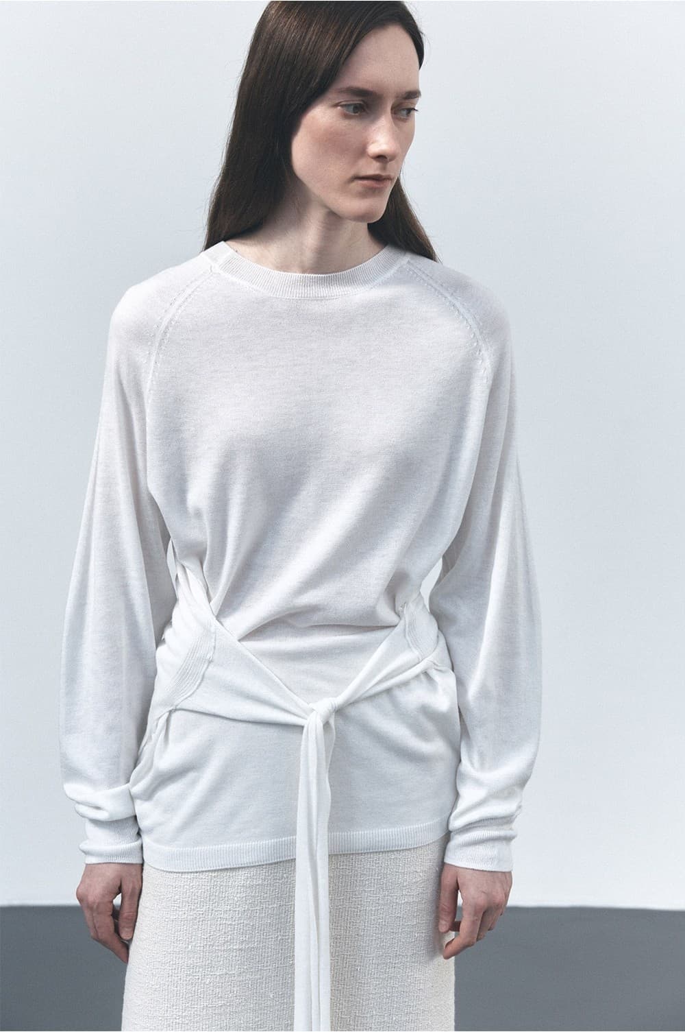 TVS TIE WRAP KNIT TOP_IVORY — vue 8